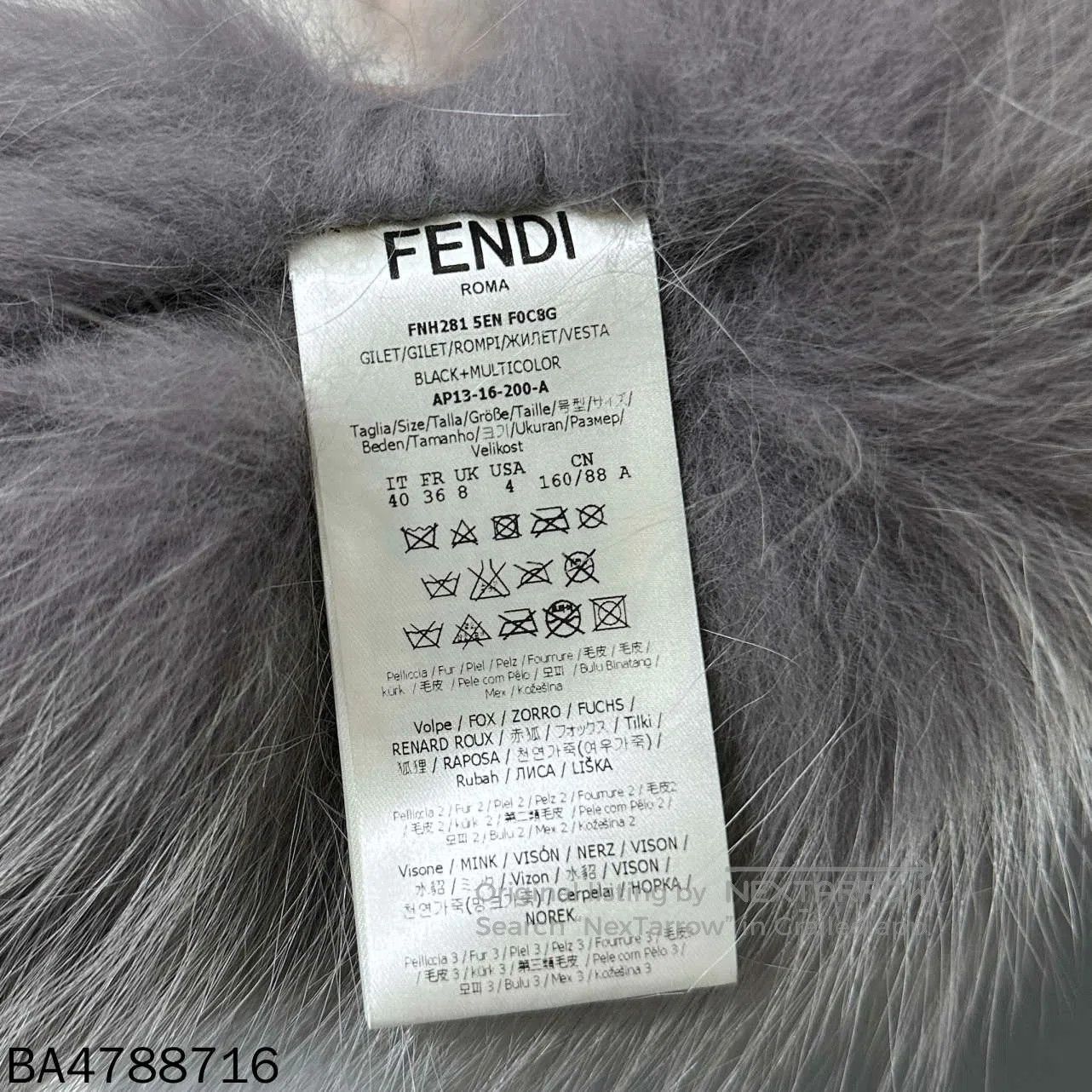 Fendi fendi multicolor fur outerwear vest. Size US L / EU 52-54 / 3 - 5 Thumbnail