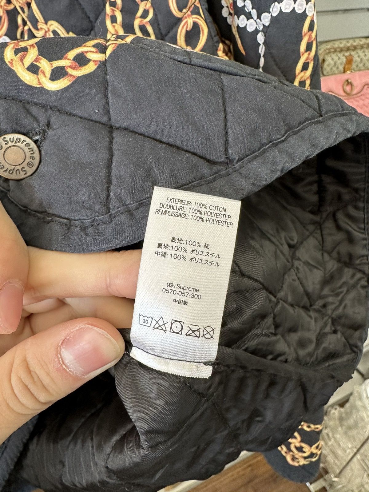 Supreme Supreme Chains Quilted Jacket Size US L / EU 52-54 / 3 - 8 Thumbnail