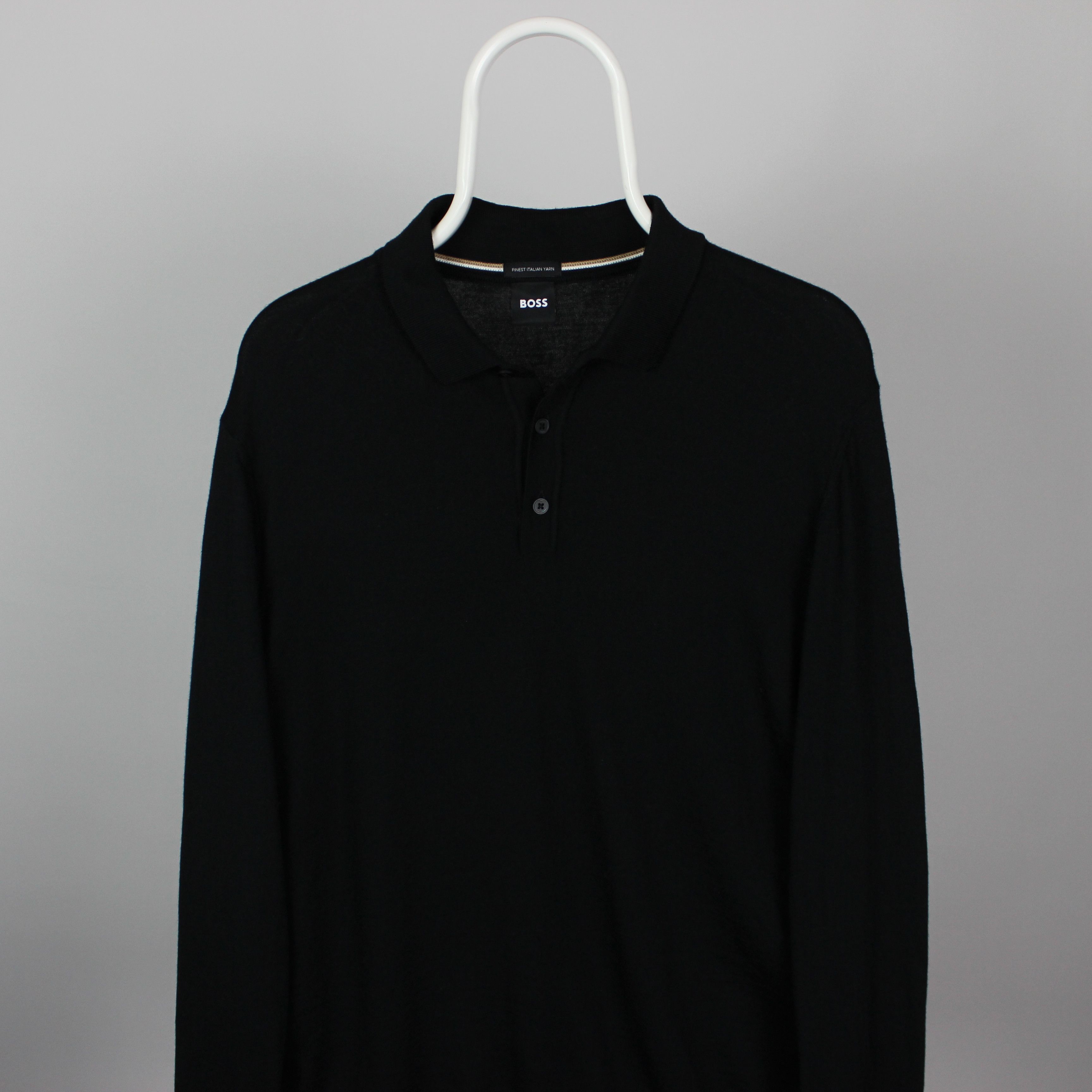 Hugo Boss Hugo boss long sleeve wool men XL black Size US XL / EU 56 / 4 - 1 Thumbnail