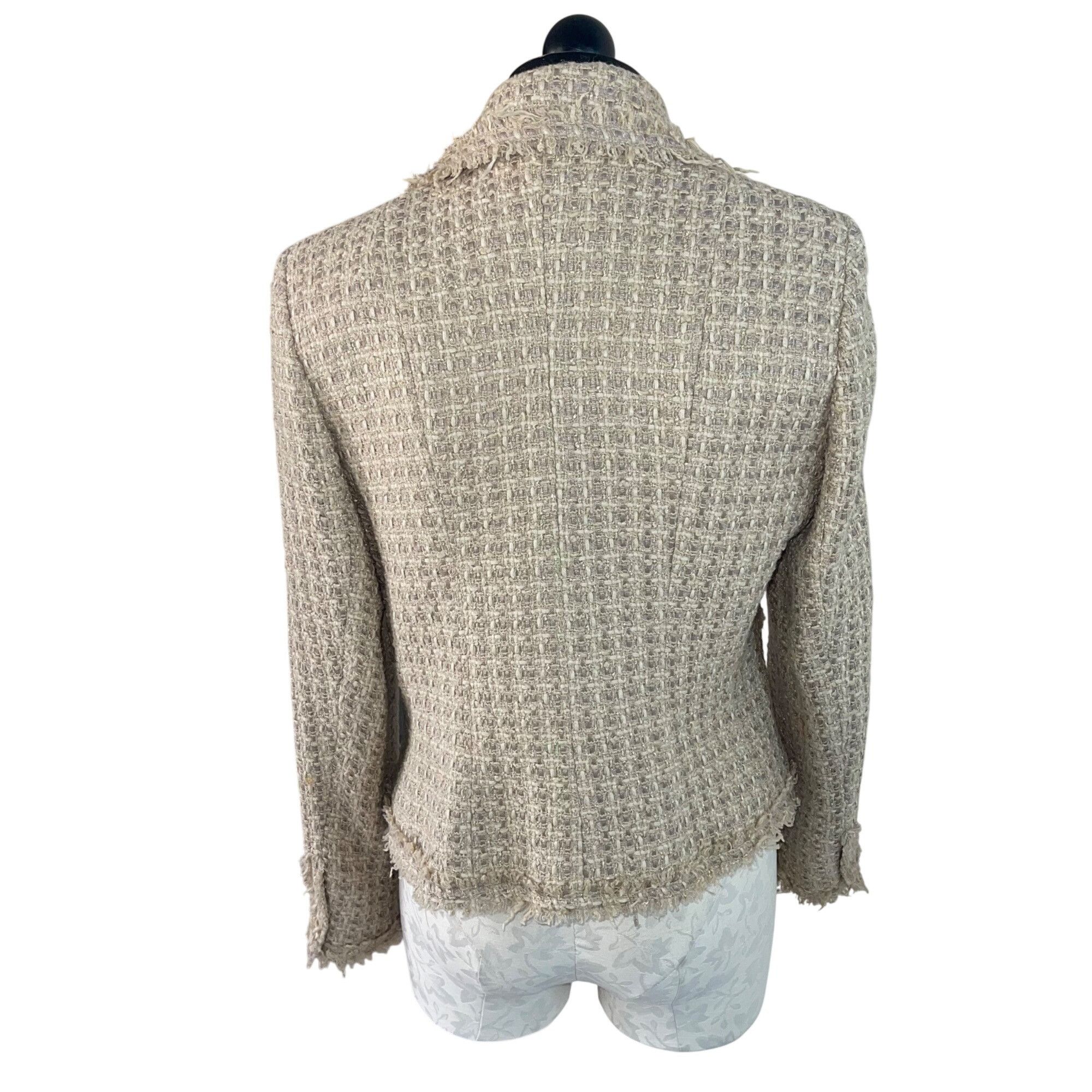 Other Serena Kay Paris Womens Jacket Size 44 Beige Size M / US 6-8 / IT 42-44 - 3 Thumbnail