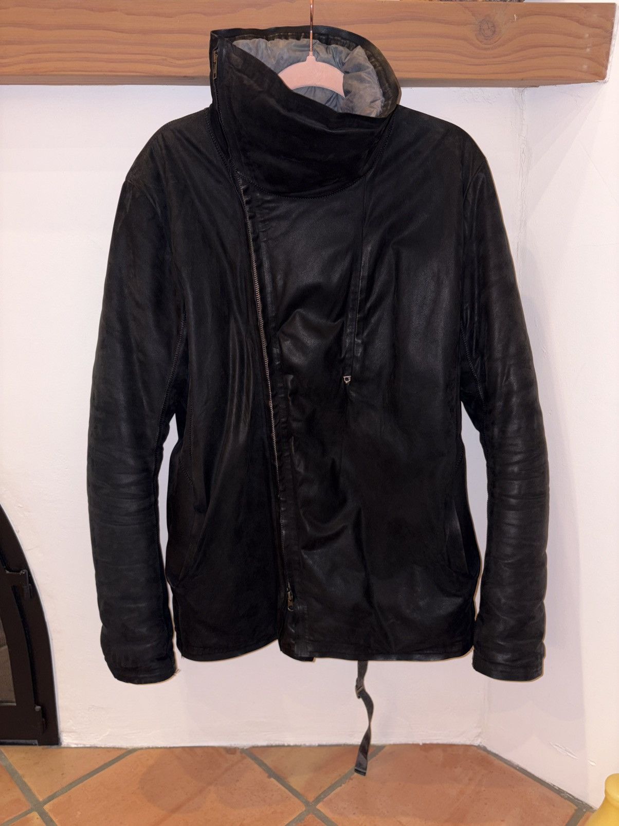Isaac Sellam Experience Isaac Sellam Leather Down Jacket Size US M / EU 48-50 / 2 - 8 Thumbnail