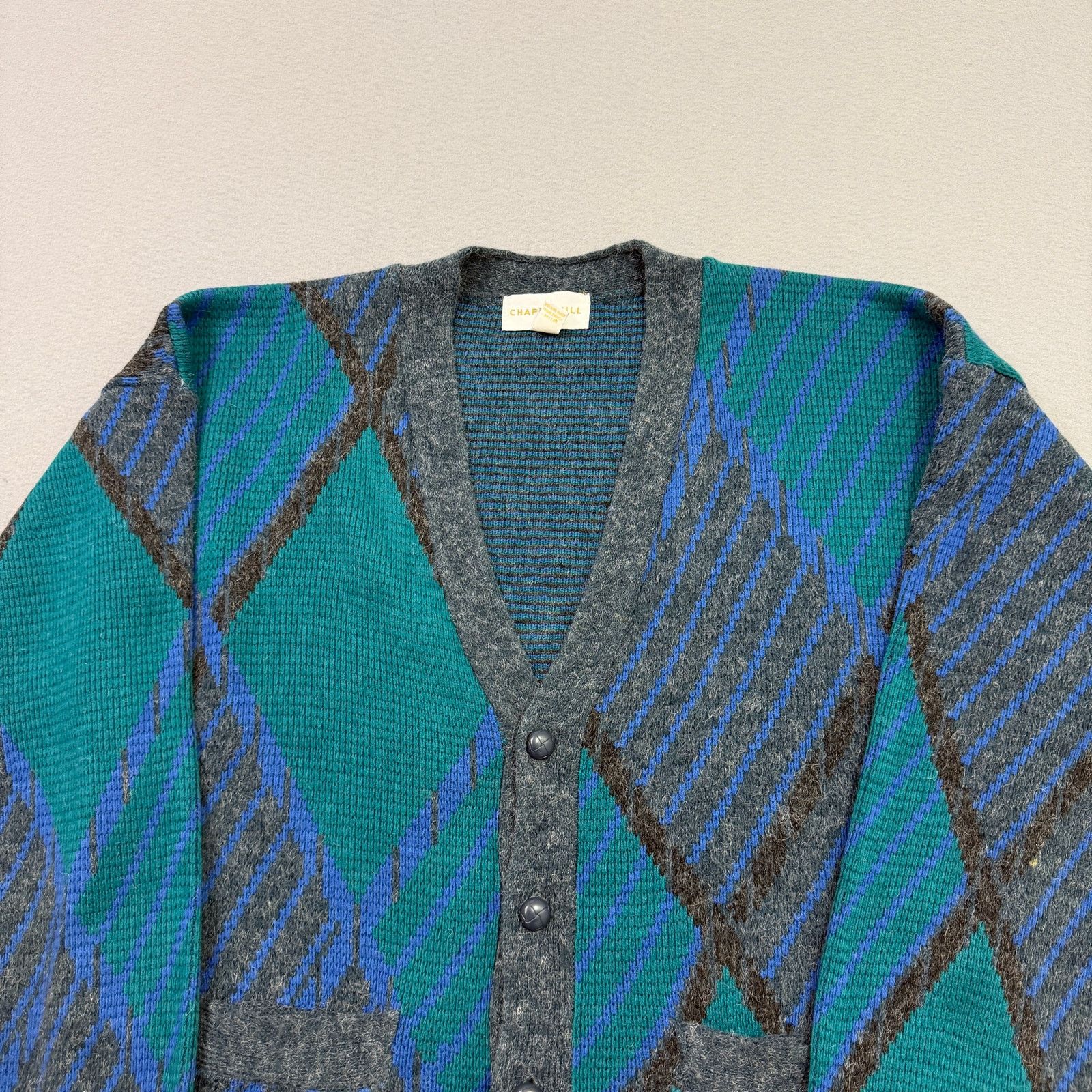 Vintage Vintage Chapel Hill Cardigan Sweater Men's XL Geometric Knit Size US XL / EU 56 / 4 - 3 Thumbnail