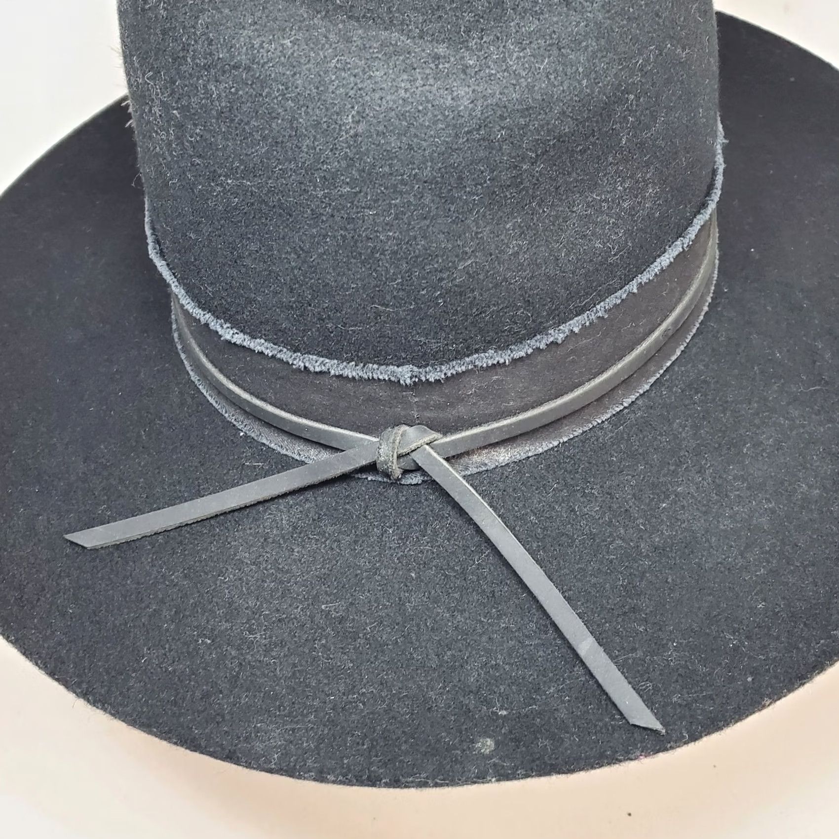 Vintage VINTAGE American Hat Makers Black Western Cowboy Hat Wool Felt Wide Brim M Adult Men Cap Rancher USA Rodeo Size ONE SIZE - 7 Thumbnail