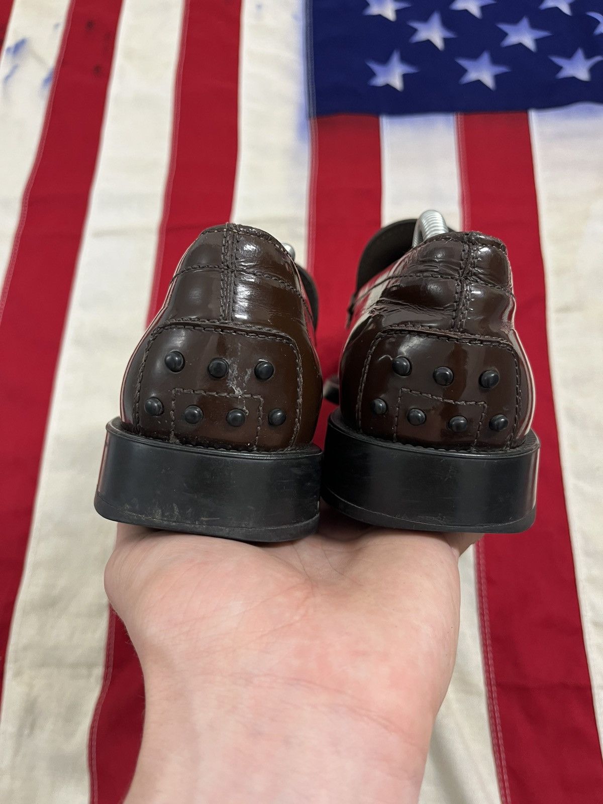 Tod's TOD'S Brown Patent Leather Loafers EU 39 Size US 8 / EU 41 - 5 Thumbnail