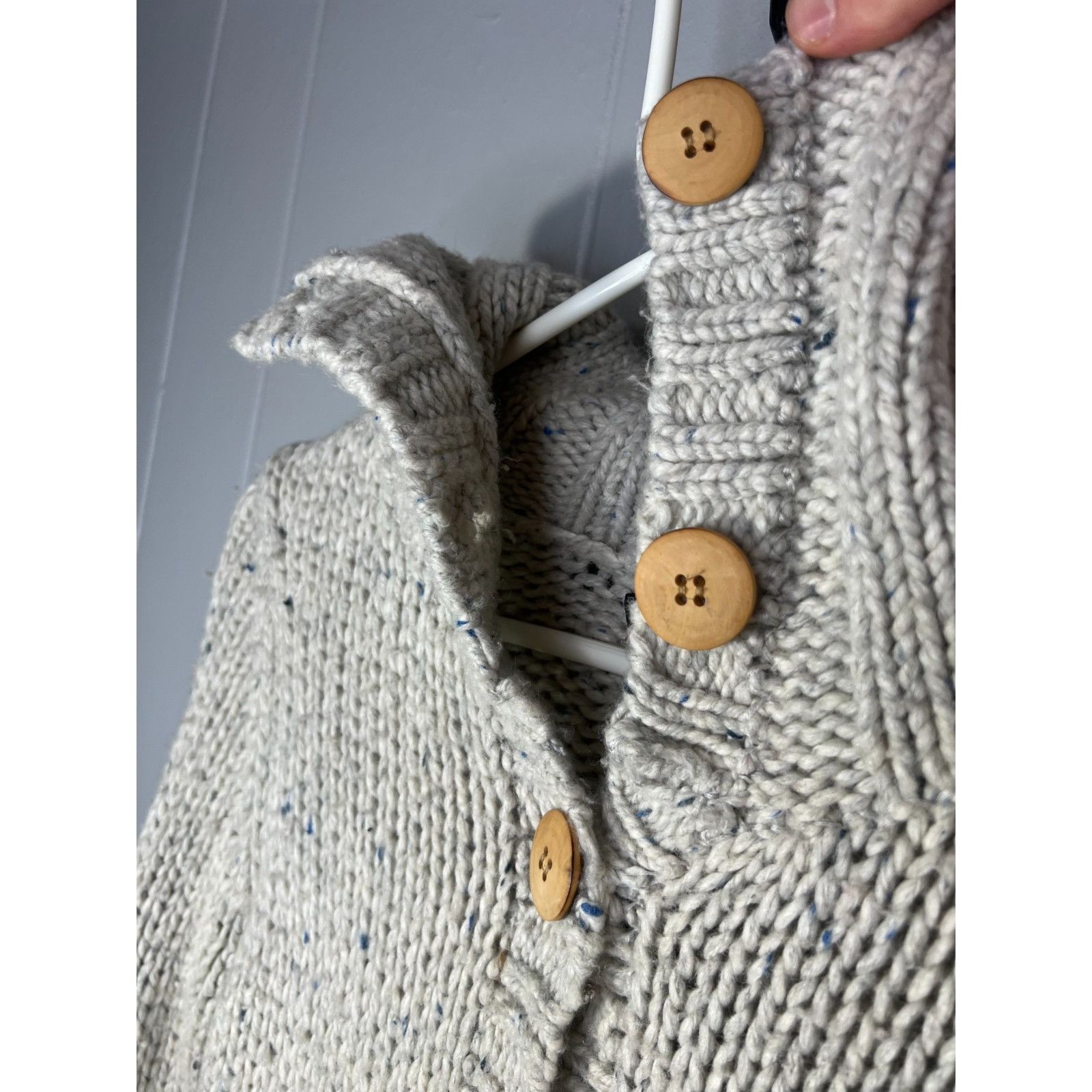 Abercrombie & Fitch Y2K Abercrombie Fitch Lambs Wool Button Chunky Cardigan Shaw Size M / US 6-8 / IT 42-44 - 3 Thumbnail