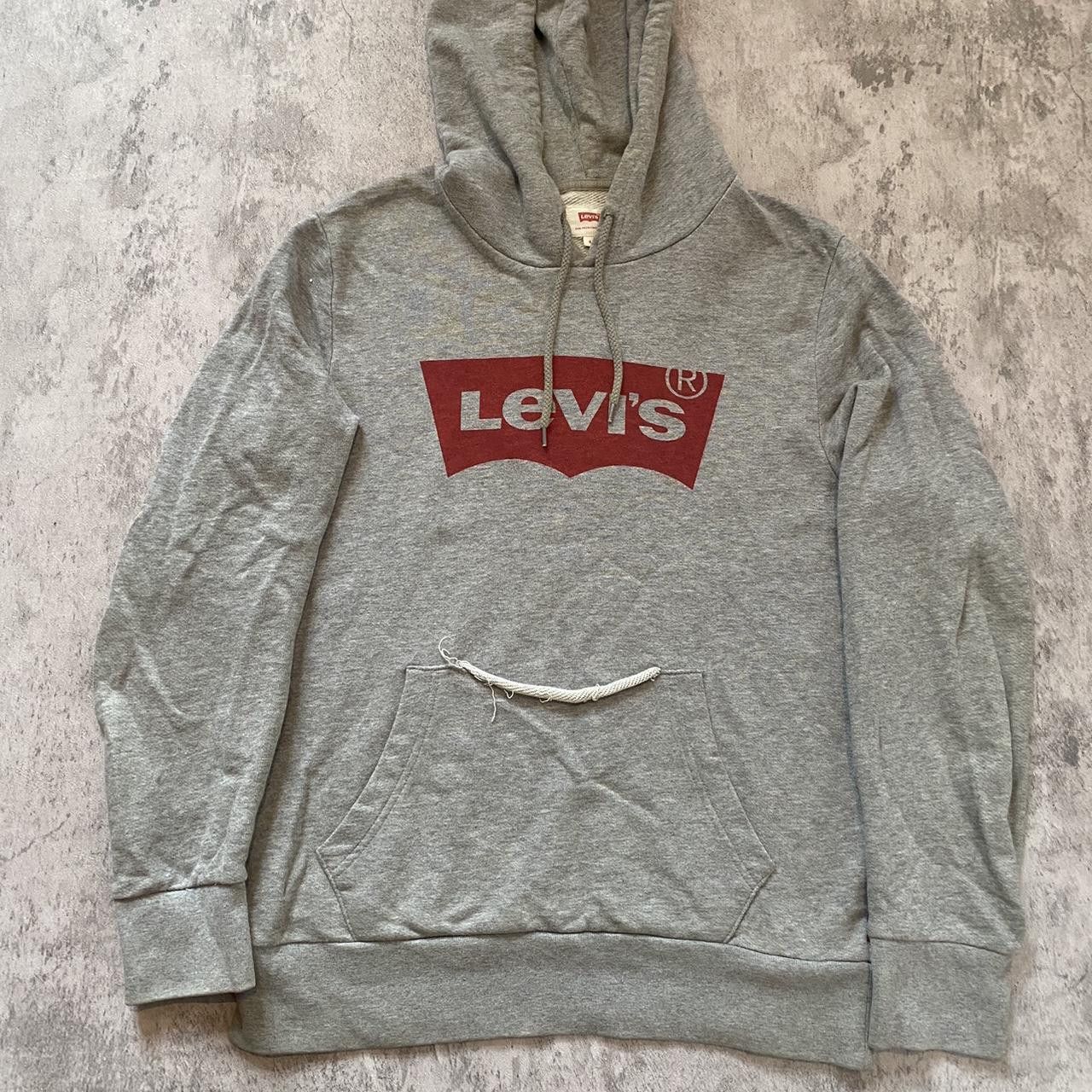 Levi's Grey Levi's hoodie with red logo #hoodie Size US S / EU 44-46 / 1 - 1 Thumbnail