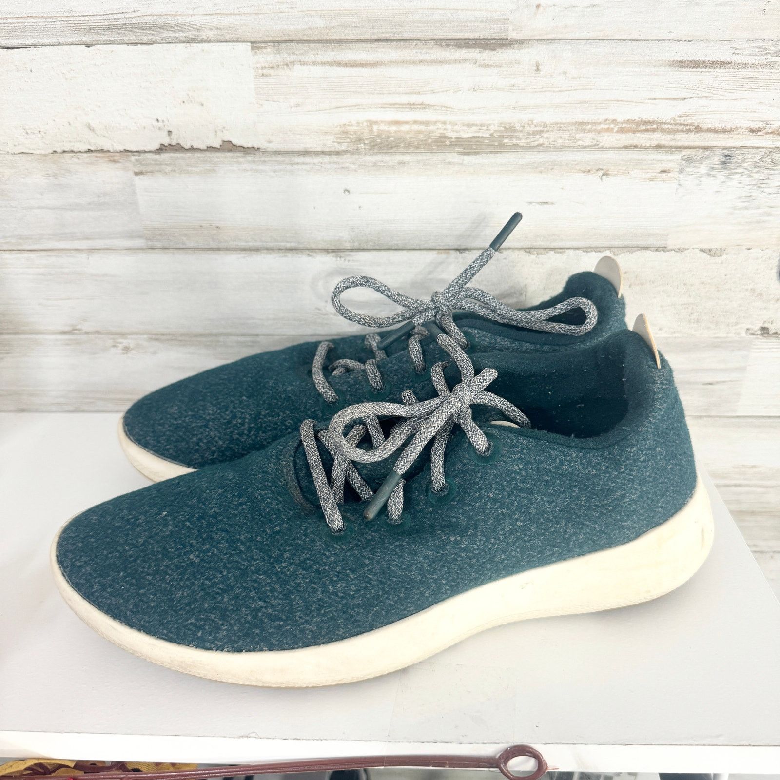 Allbirds Allbirds Mens Wool Runners Lace Up Shoes Aqua Green Size 10 Size US 10 / EU 43 - 2 Thumbnail