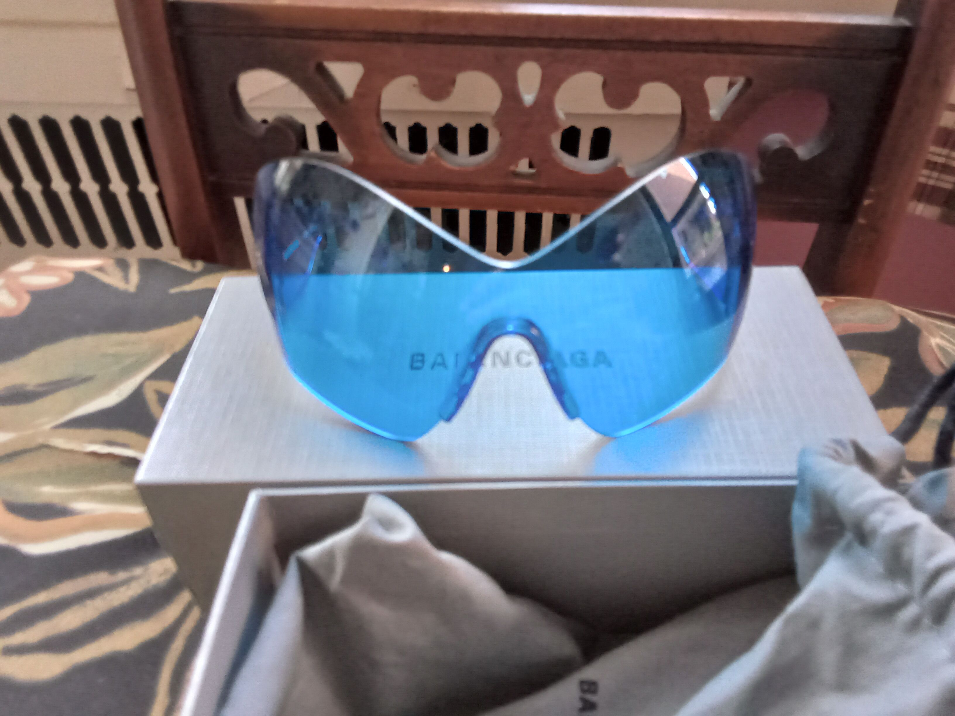 Balenciaga Balenciaga mask butterfly sunglasses | Grailed