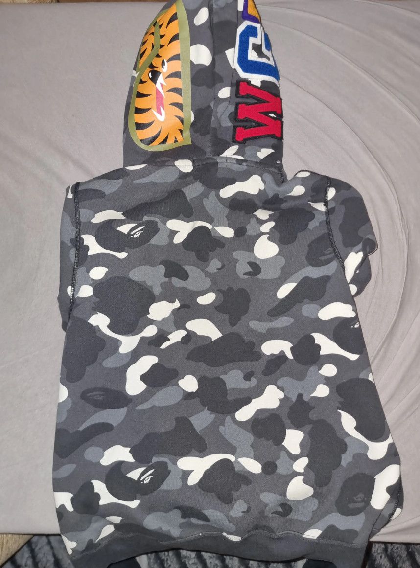 Bape BAPE City Camo Shark Wide Full Zip Double Hoodie Size US M / EU 48-50 / 2 - 2 Thumbnail