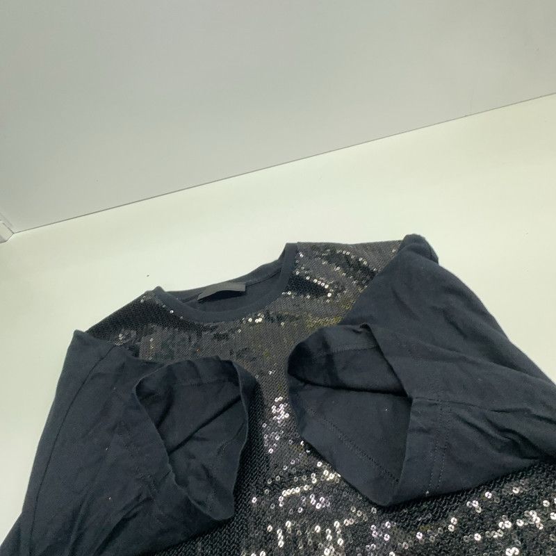 Prada Prada SS22 Black Sequin Short Sleeve T-shirt Size US S / EU 44-46 / 1 - 1 Thumbnail