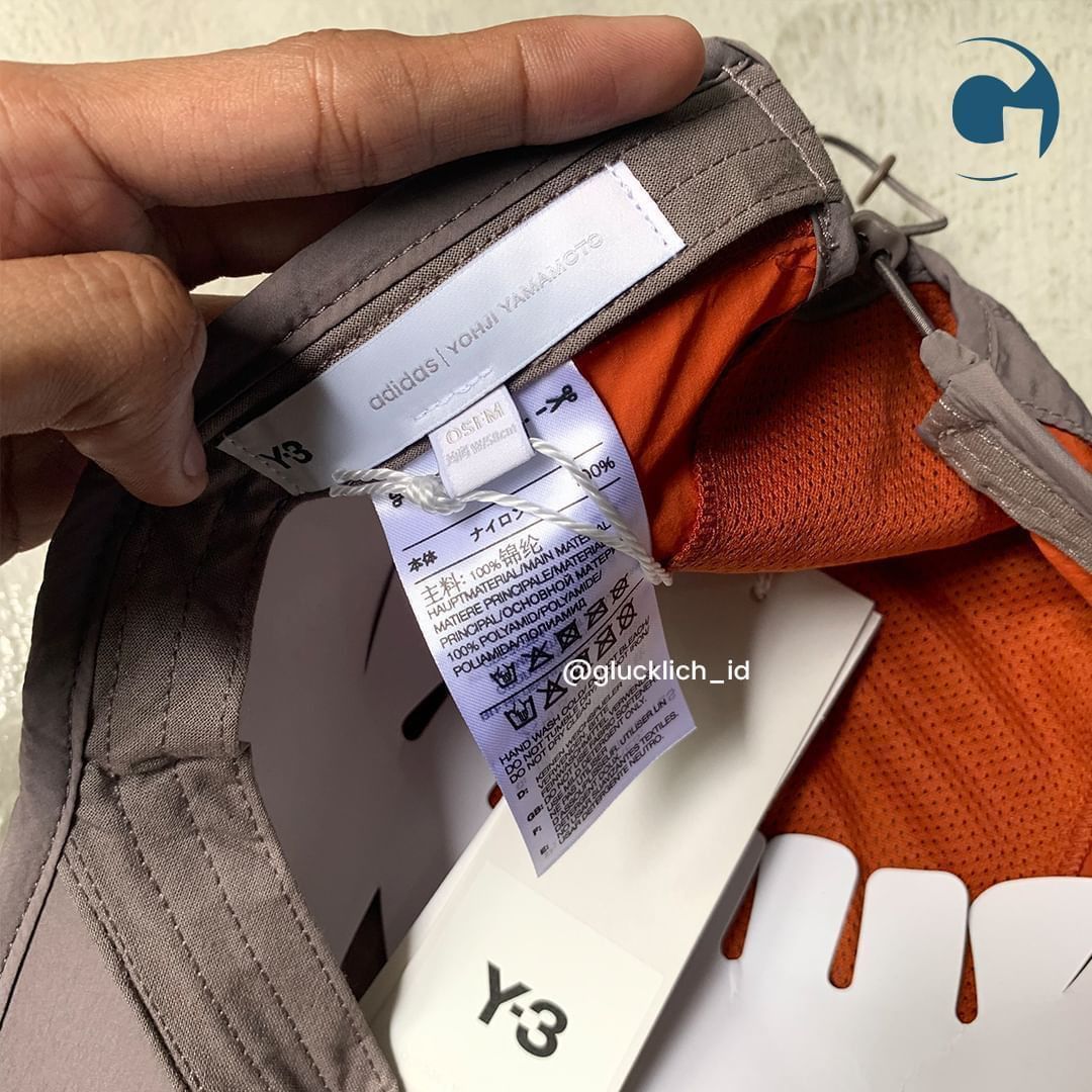 Y-3 Y3, Taupe & Orange Running Cap Size ONE SIZE - 7 Thumbnail