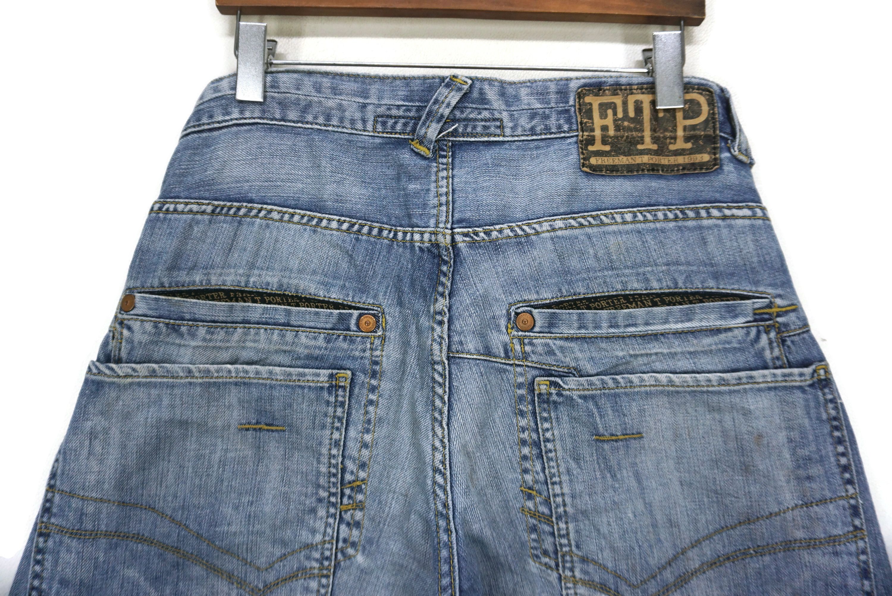 Freeman T. Porter Vintage FTP Jeans Size 32 fit W34xL35.5 Patchwork Straight Size US 32 / EU 48 - 8 Thumbnail