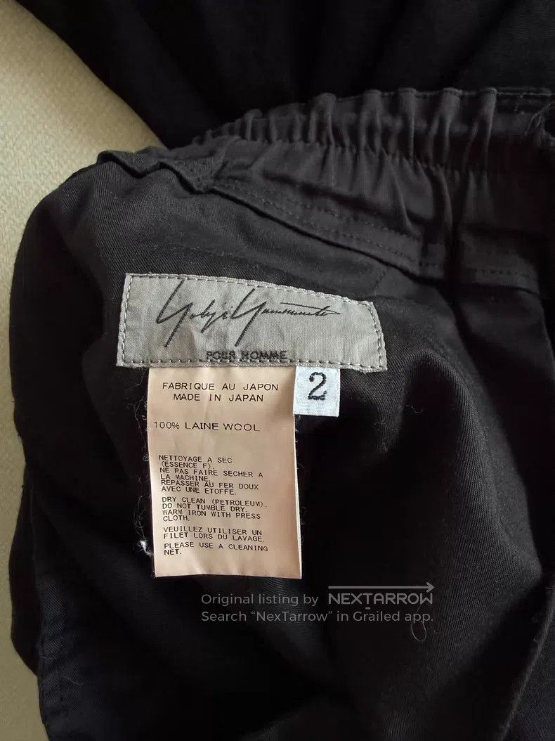 Yohji Yamamoto Yohji Yamamoto size 2 Wool wrap-around laminated wide-leg p Size US 28 / EU 44 - 7 Thumbnail