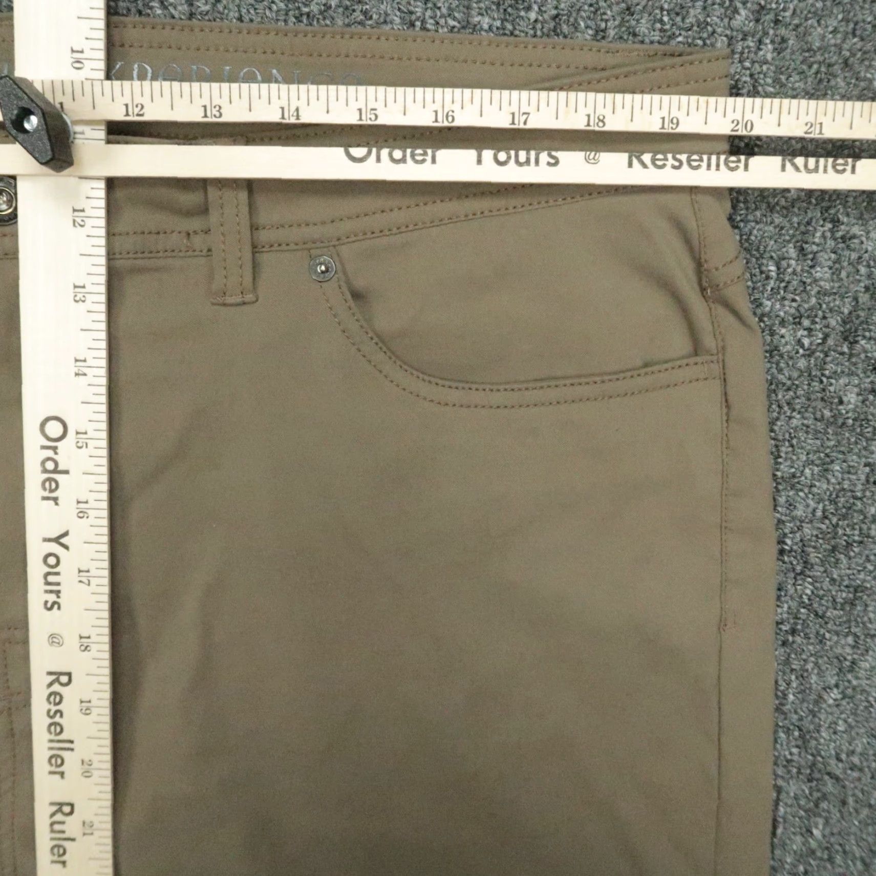 Prana Prana Pants Men 40x30 Brown Green Slim Fit Hiking 5 Pocket Stretch Outdoor Size US 40 / EU 56 - 7 Thumbnail
