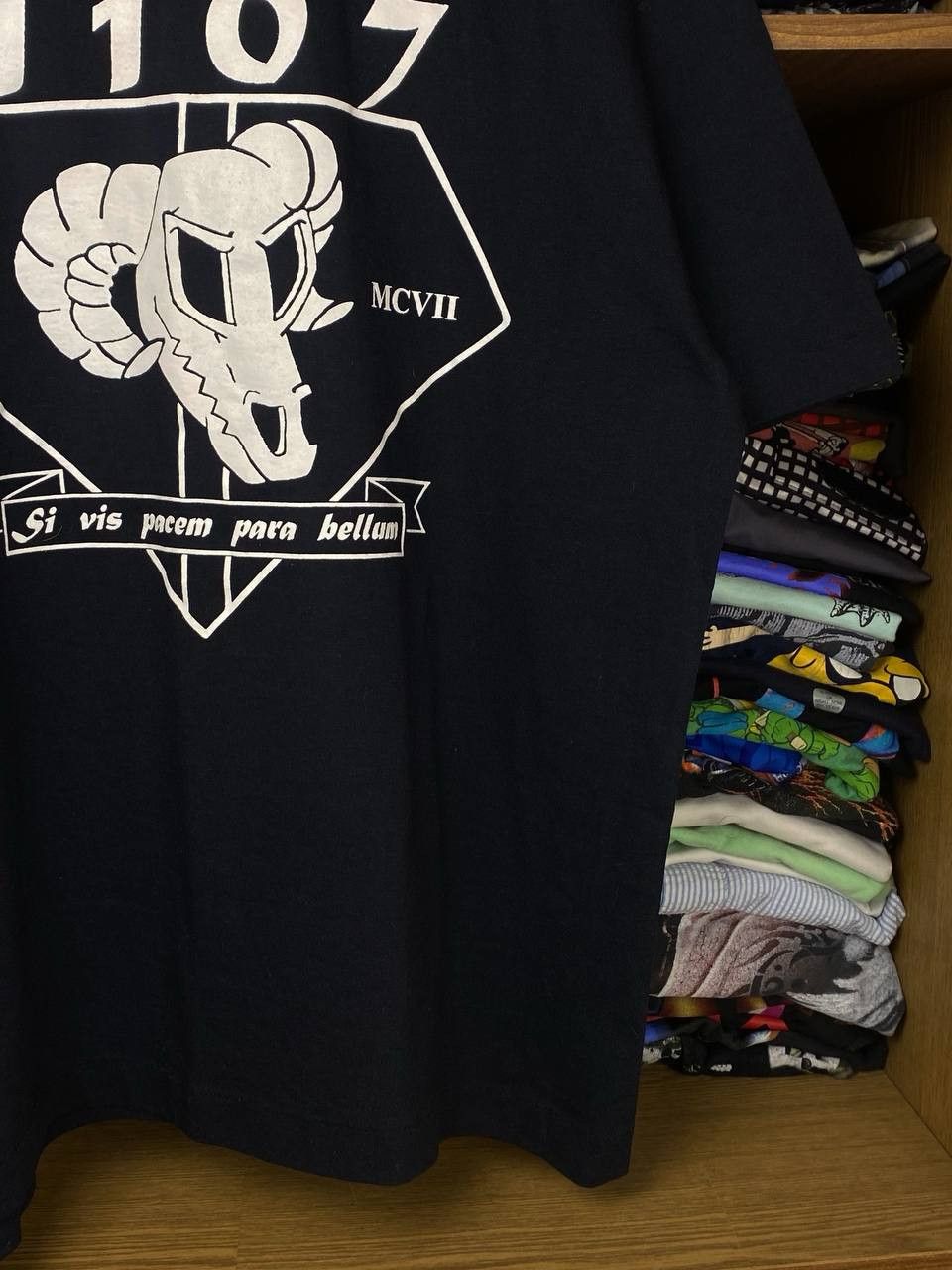 Vintage Vintage Si Vis Pacem Para Bellum 90s Military Graphic Tee Size US XL / EU 56 / 4 - 7 Thumbnail