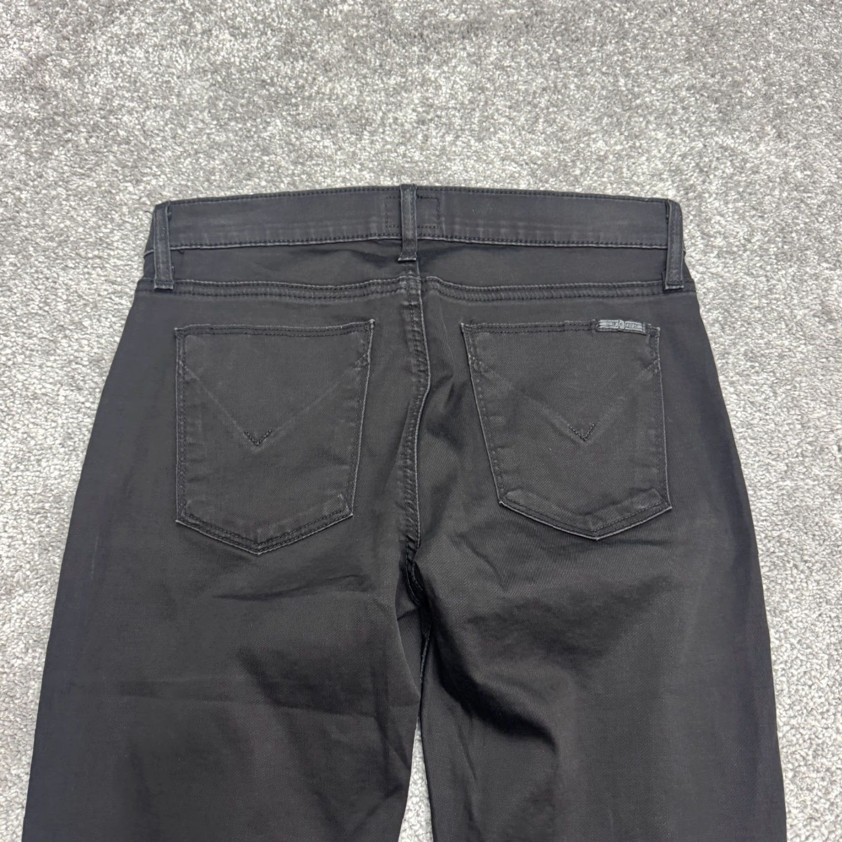 Hudson Hudson Pants Women 26 Black Skinny Ribbed Zipper Stretch Biker Casual Size 26" / US 2 / IT 38 - 5 Thumbnail