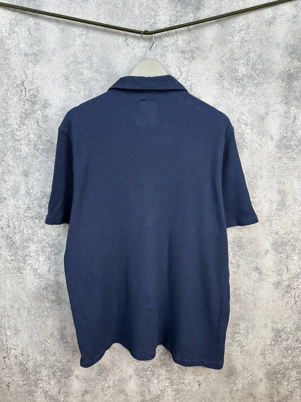 Percival Percival Cuban Collar Waffle Shirt Navy Short Sleeve Size US XXL / EU 58 / 5 - 2 Thumbnail