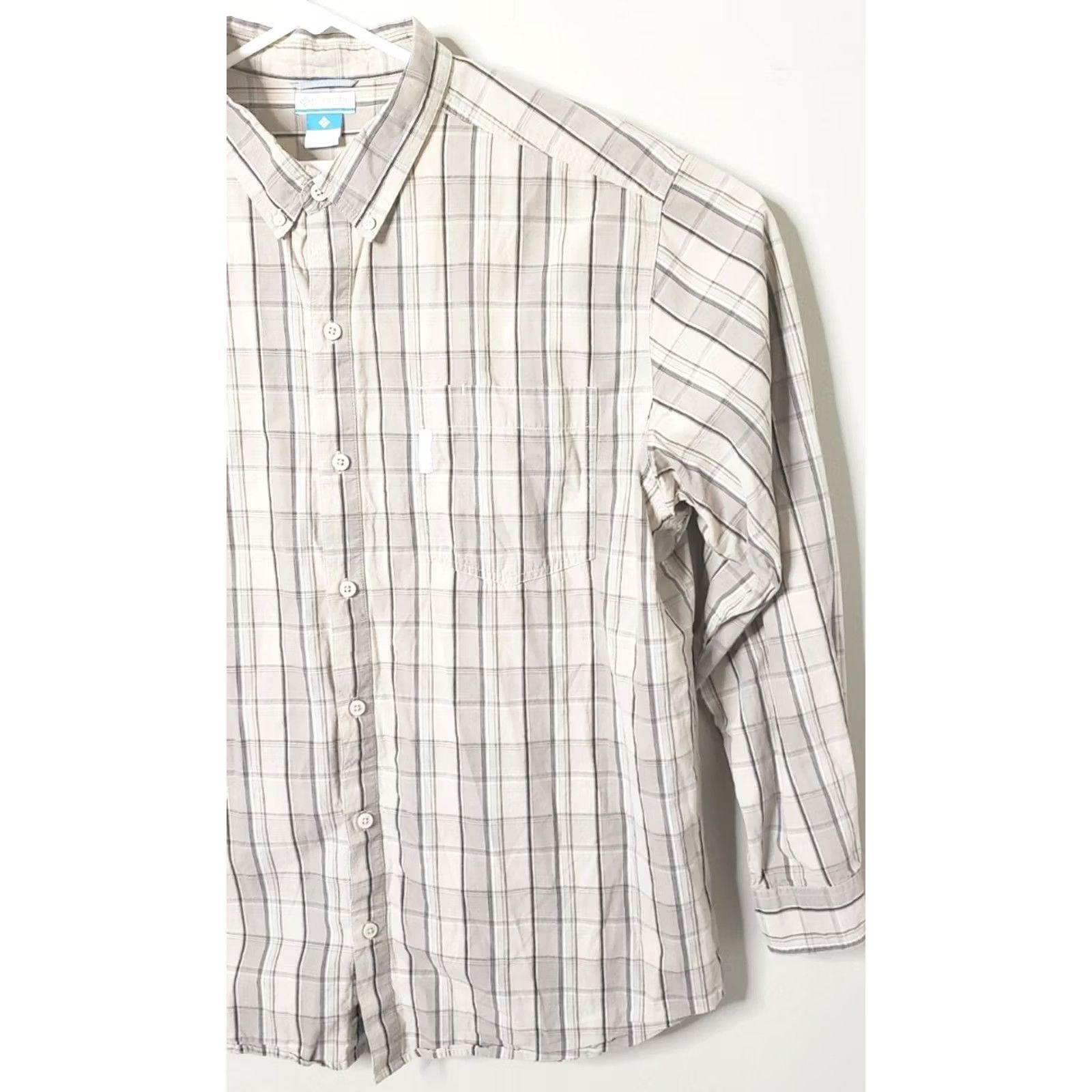 Vintage Columbia Men XXL Beige Plaid Long Sleeve Button-Up Shirt Casual Hiking Workwear Size US XXL / EU 58 / 5 - 4 Thumbnail