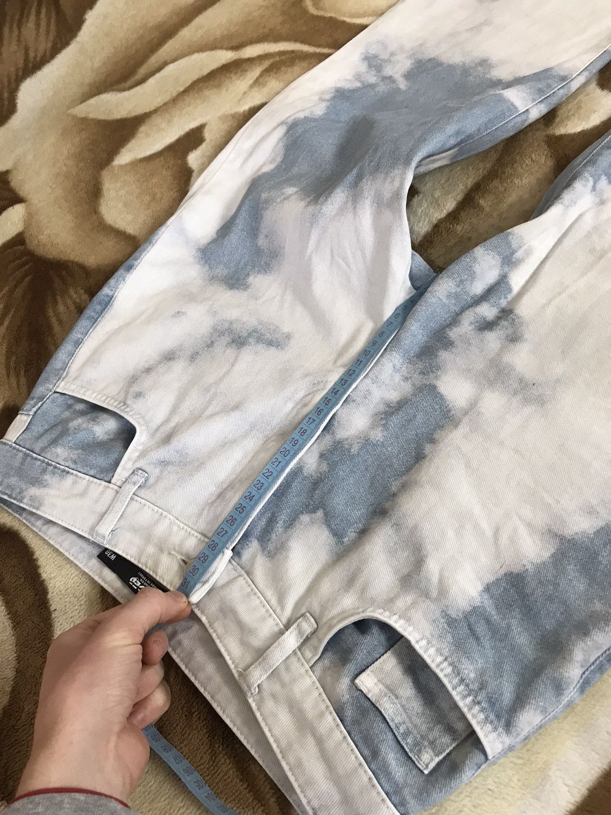 Jaded London 🔥 Jaded London Cloud Wash High-Waisted Jeans Denim Y2K Pants Size 30" / US 8 / IT 44 - 12 Thumbnail