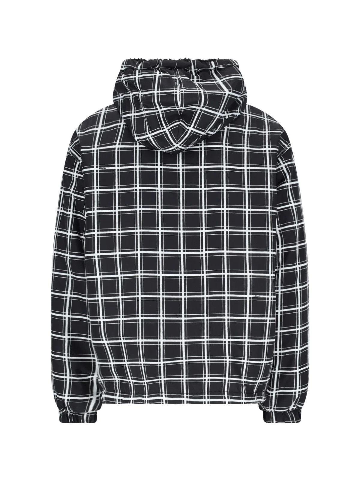 Marni o1w1db10824 Checked Hooded Jacket in Black White Size US S / EU 44-46 / 1 - 2 Thumbnail