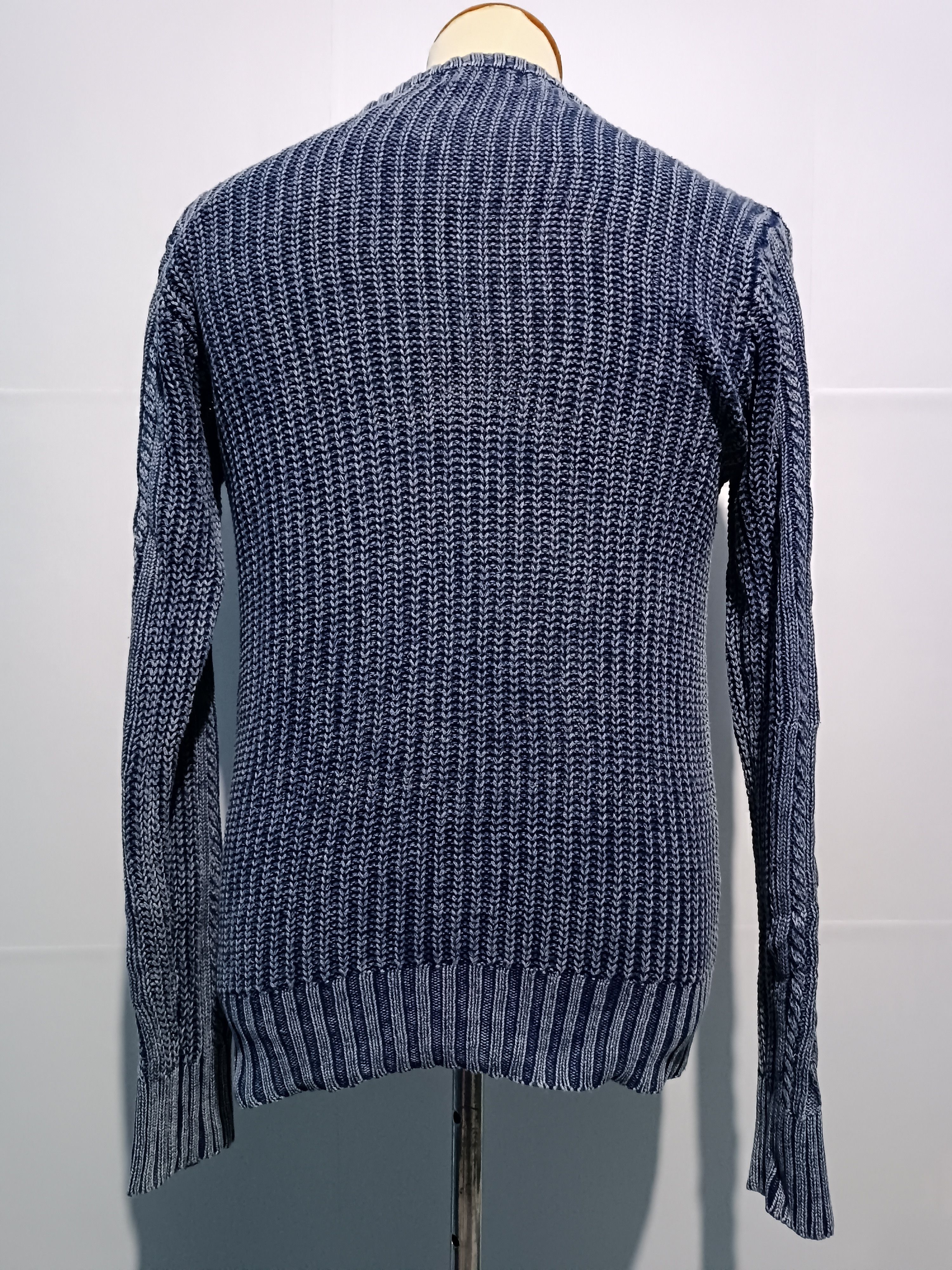 Japanese Brand Men's Asthon Cable Crew Neck Sweater Knitwear Size US M / EU 48-50 / 2 - 3 Thumbnail