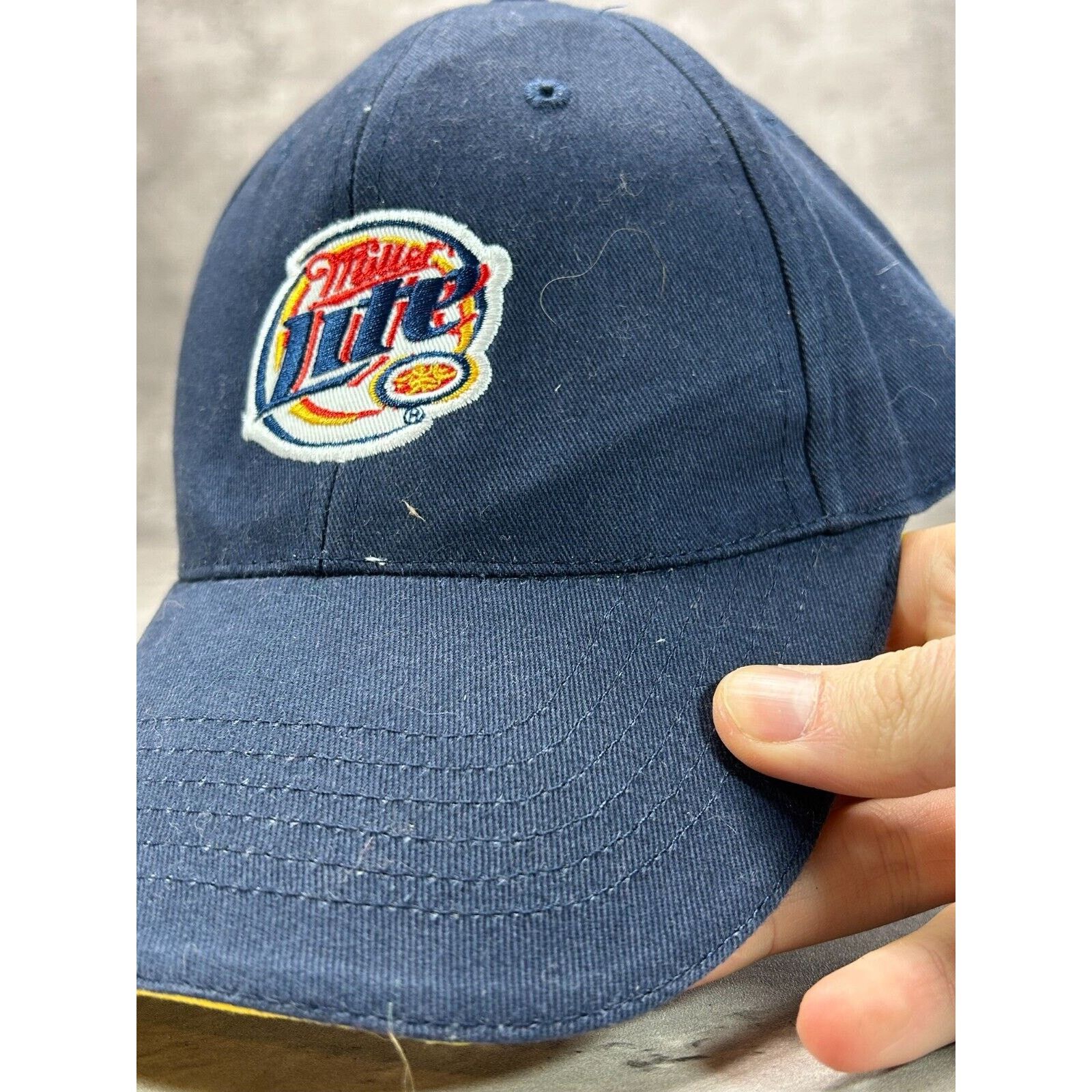 Vintage Vintage Miller Lite Embroidered Logo Snapback Hat OSFA Size ONE SIZE - 8 Thumbnail
