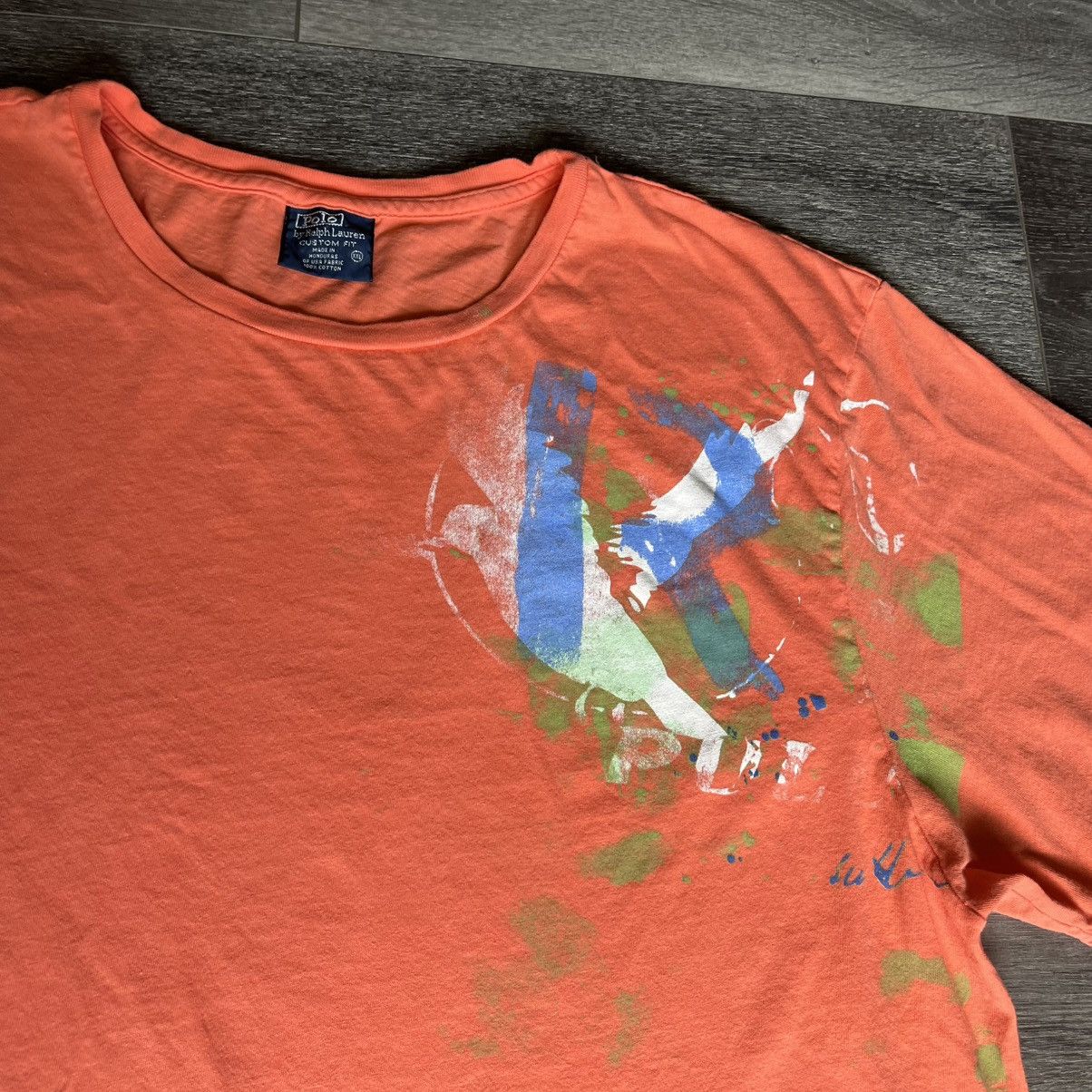 Polo Ralph Lauren × Ralph Lauren × Vintage Vintage 90s Polo Ralph Lauren Graffiti Bird Graphic T Shirt Size US XXL / EU 58 / 5 - 1 Thumbnail