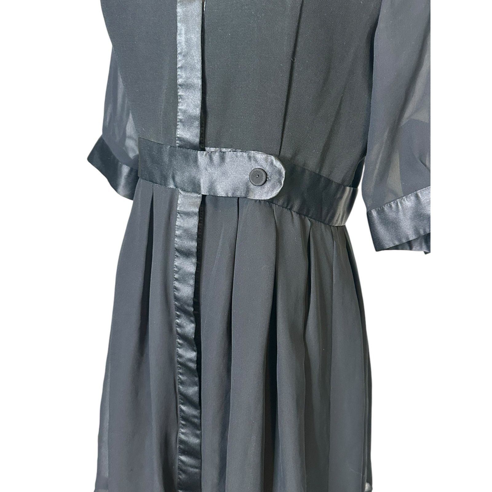 Jonathan Saunders Jonathan Saunders chiffon and satin mini shirt dress size 7 Size M / US 6-8 / IT 42-44 - 8 Thumbnail