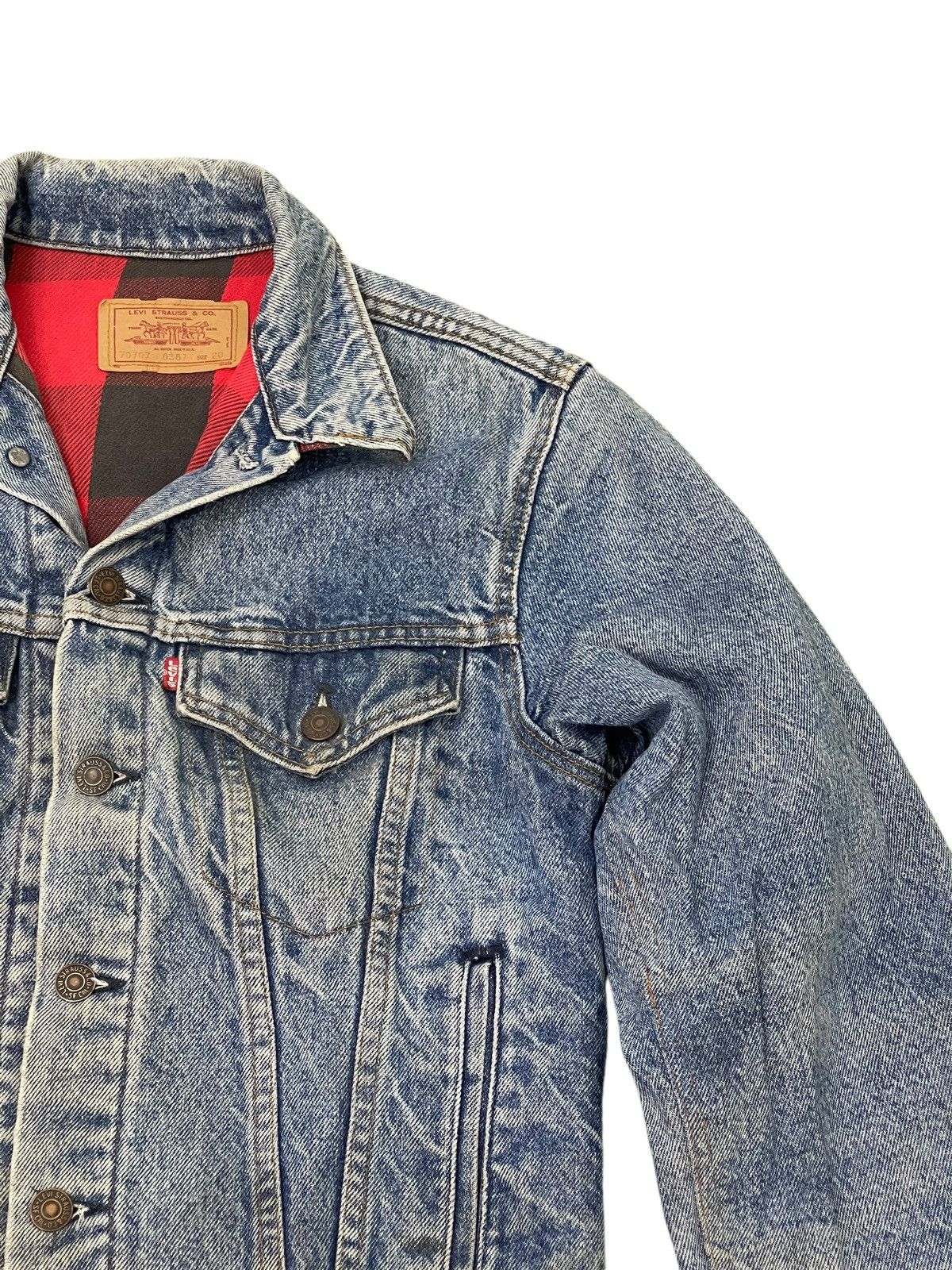 Levi's Vintage Clothing Vtg 1987 Levi’s Denim Trucker Jacket Flannel Lining 6🟩0 Size US S / EU 44-46 / 1 - 5 Thumbnail