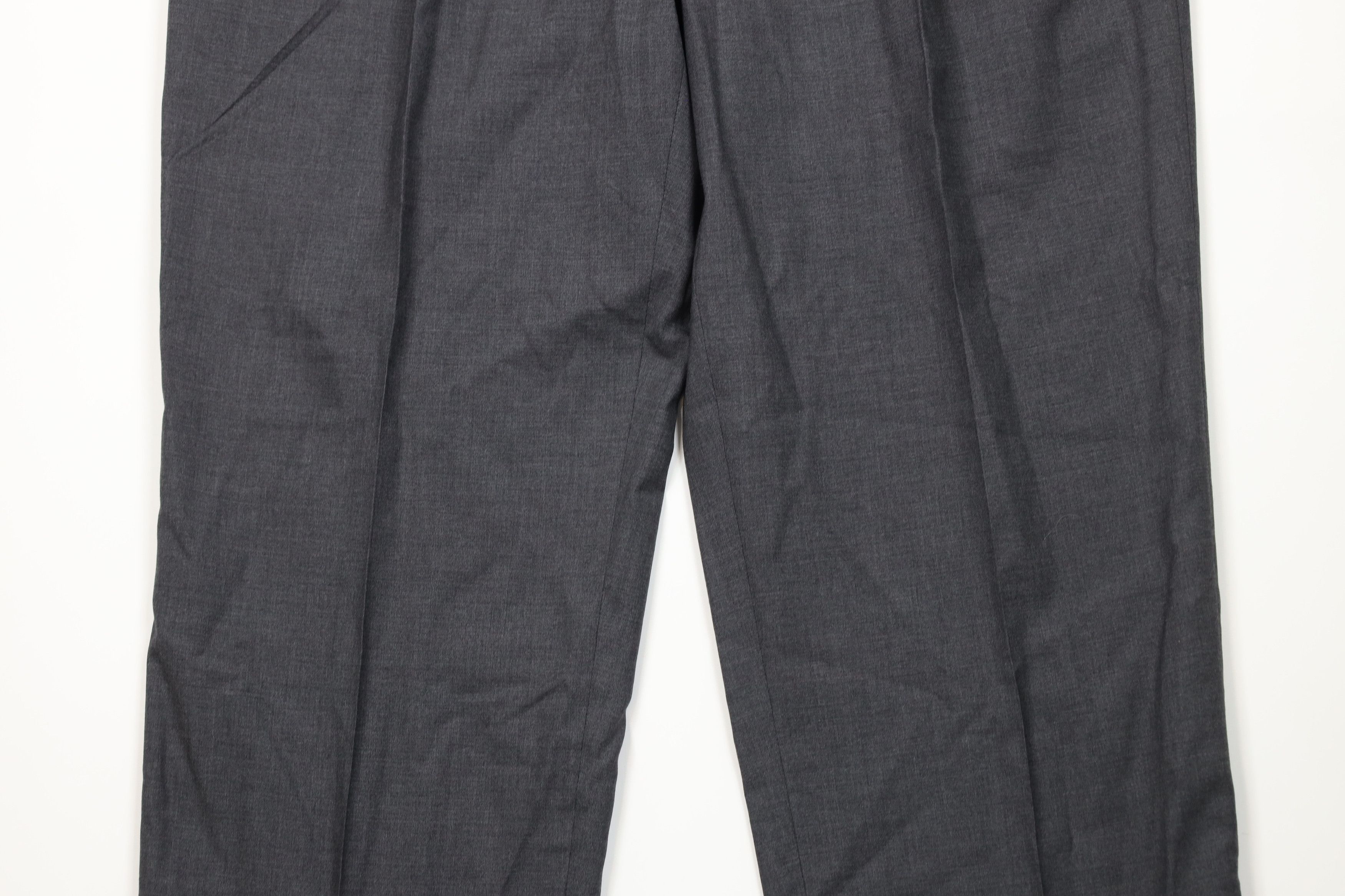 Lands' End Vintage 90s Lands End Cuffed Wide Leg Chino Pants Gray Size US 38 / EU 54 - 3 Thumbnail