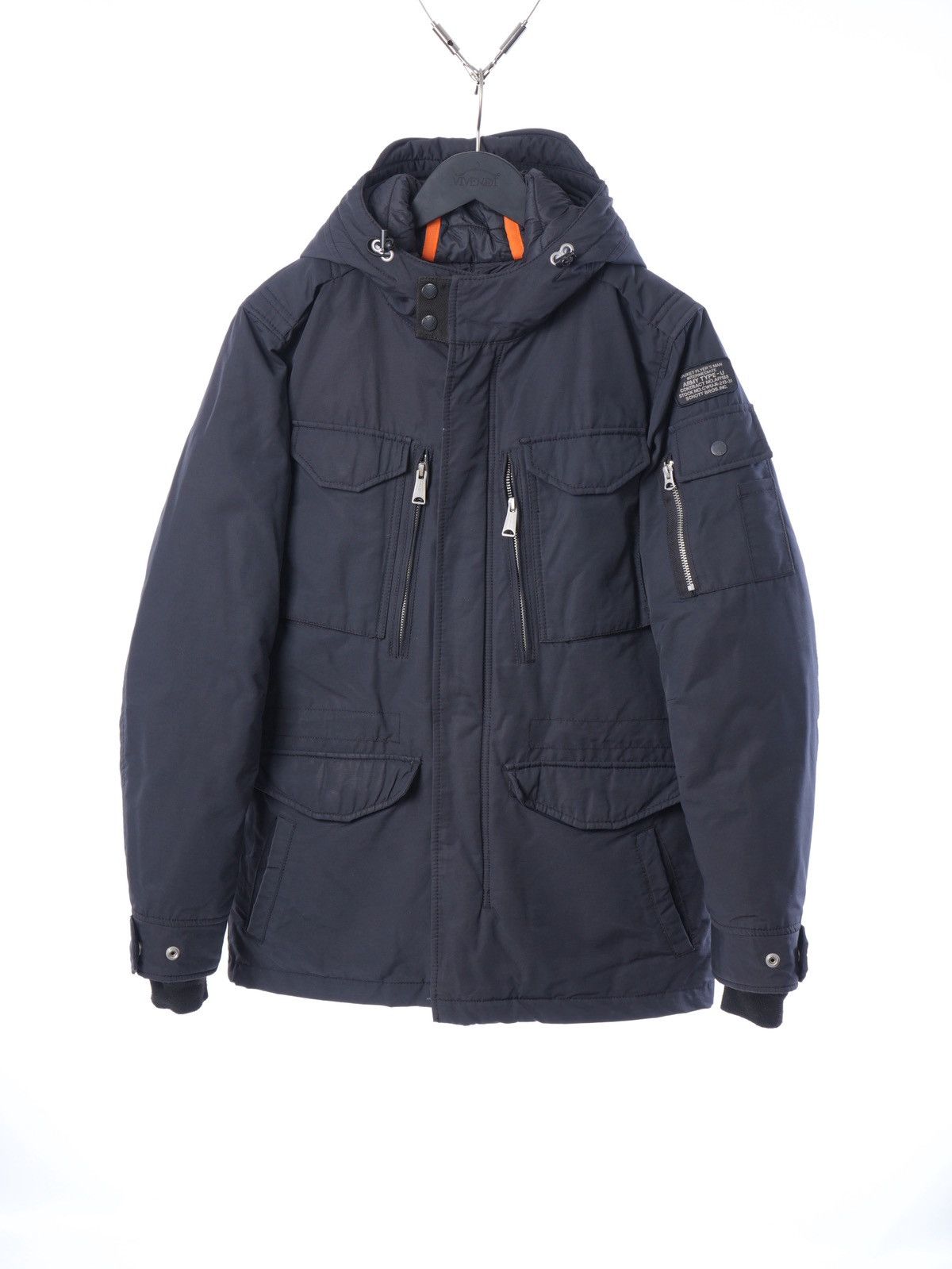 Schott Y2k Schott Army Type-U Hooded Parka Jacket S Size US S / EU 44-46 / 1 - 1 Thumbnail