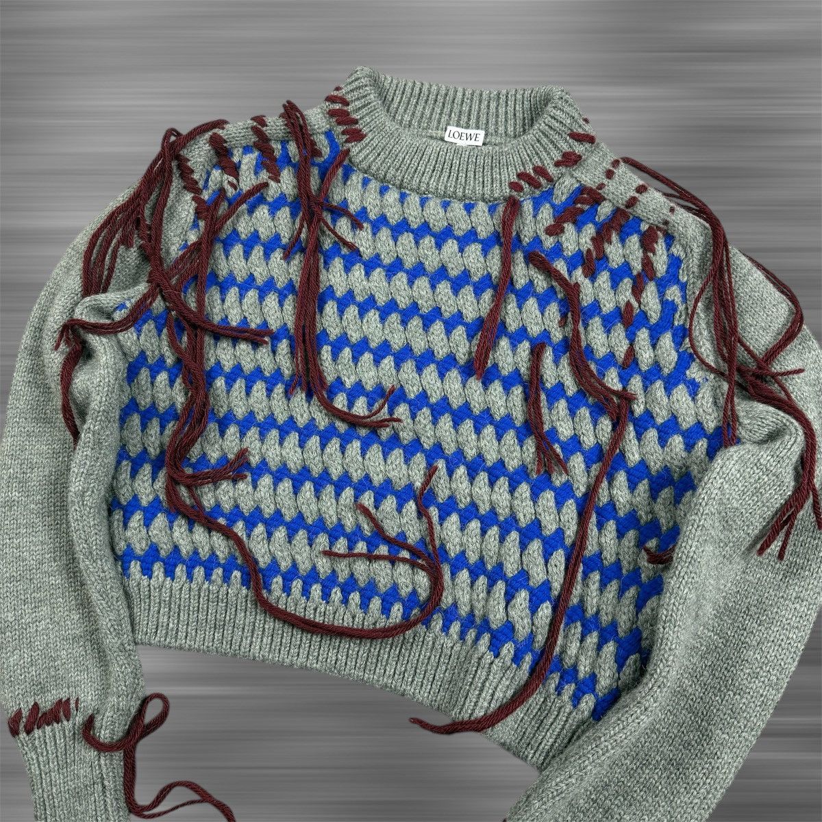 Loewe LOEWE Wool Fringe Sweater Size S / US 4 / IT 40 - 2 Thumbnail