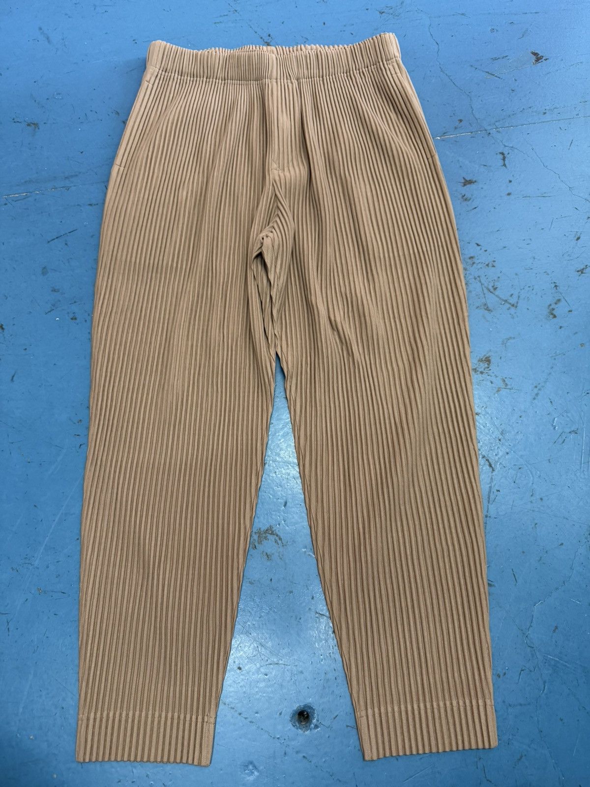 Homme Plisse Issey Miyake HP26JF193/3 HOMME PLISSE BEIGE PANTS Size US 34 / EU 50 - 1 Thumbnail