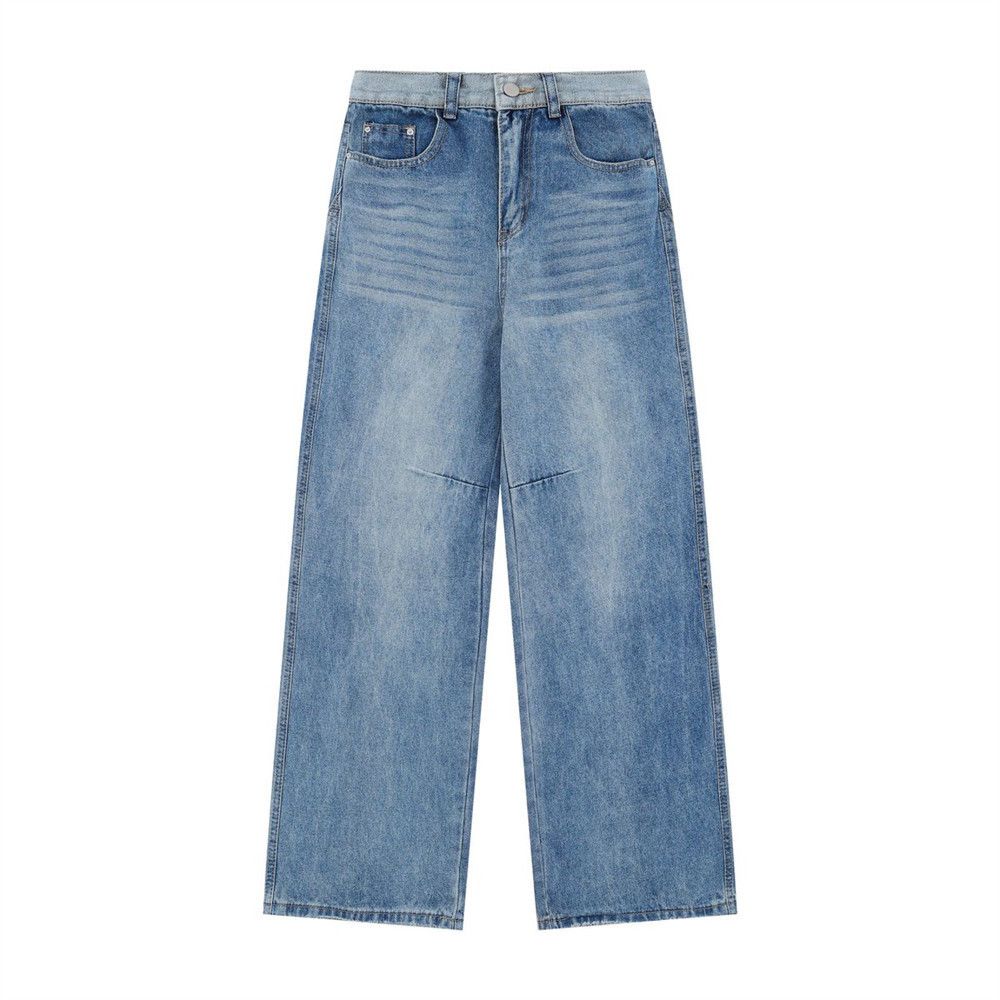 Japanese Brand × Jean Loose straight men's punk distressed washed jeans y2k Size US 32 / EU 48 - 1 Thumbnail