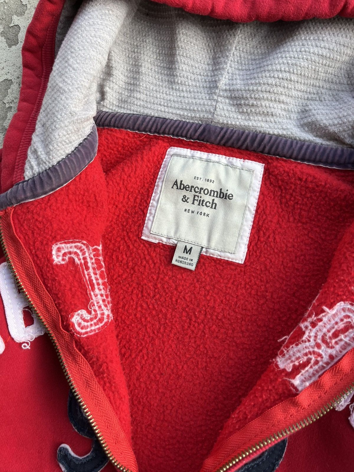 Abercrombie & Fitch × Hysteric Glamour × If Six Was Nine Vintage Abercrombie Big Logo Zip Hoodie like LGB Diesel Y2K Size US M / EU 48-50 / 2 - 8 Thumbnail
