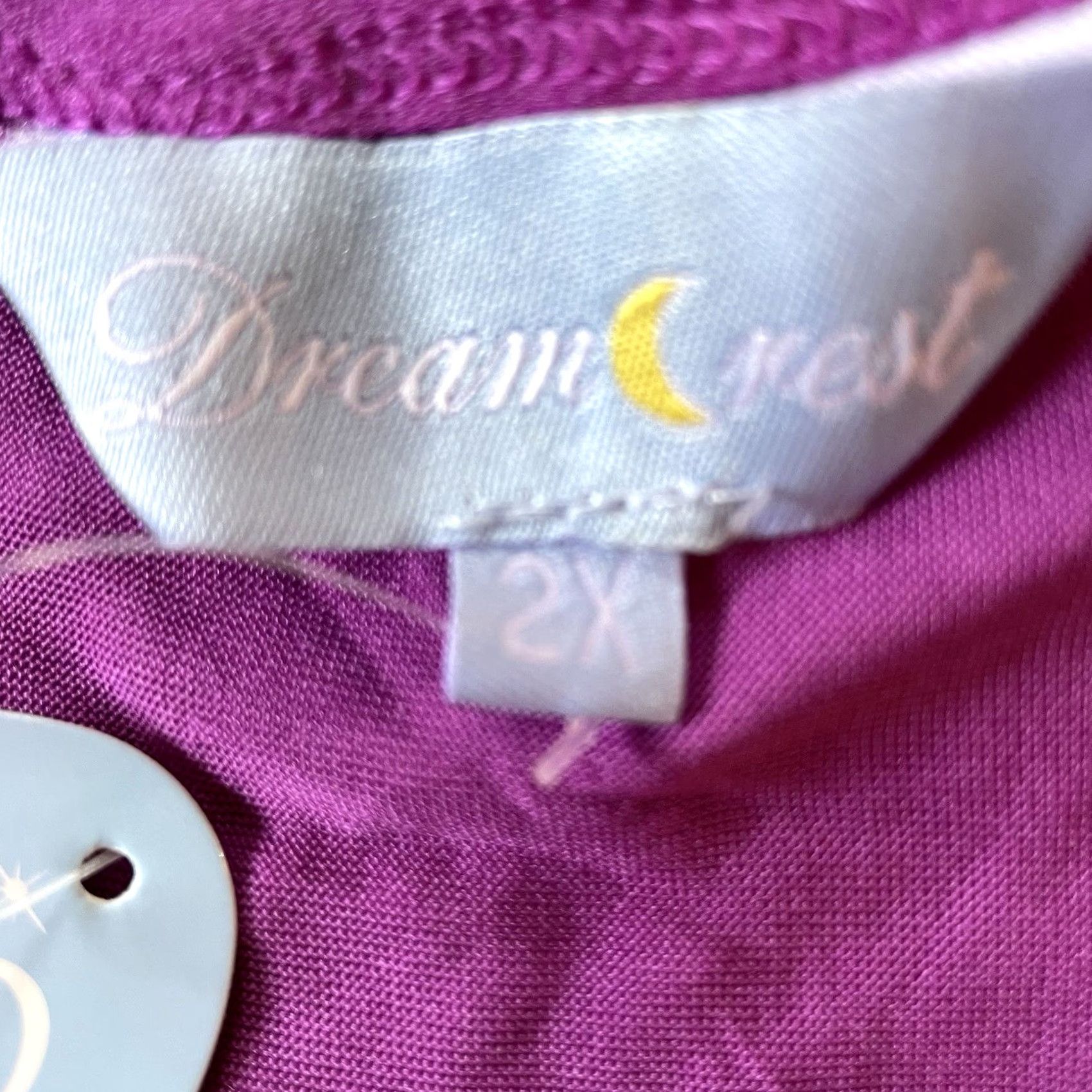 Vintage DREAMCREST Gown Women 2X Pink Nightgown Sleeveless Lace Trim Midi NWT Dreamcrest Size ONE SIZE - 4 Thumbnail