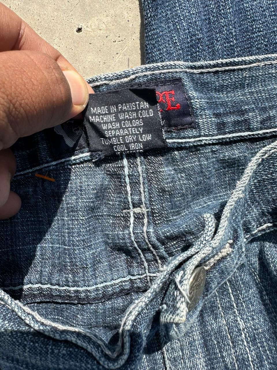 Japanese Brand × Vintage Red Ape embroided back pocket denim Jean's Size US 38 / EU 54 - 11 Thumbnail