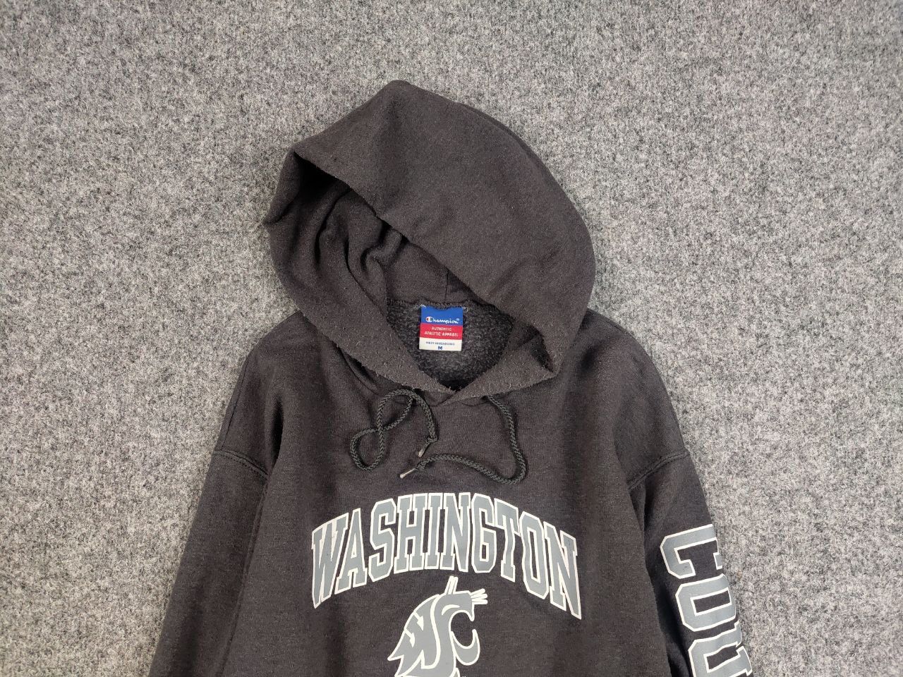 Champion Vintage 90's Champion washington state cougars Logo Hoodie Size US M / EU 48-50 / 2 - 8 Thumbnail