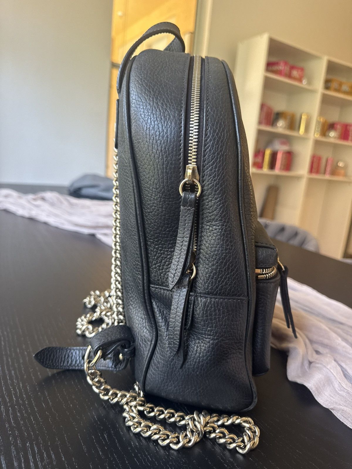 Gucci Gucci Solo Chain leather backpack Size ONE SIZE - 3 Thumbnail