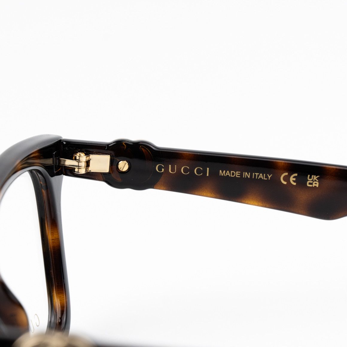 Gucci NEW Gucci GG1728O 002 Havana Square Women Eyeglasses Size ONE SIZE - 7 Thumbnail