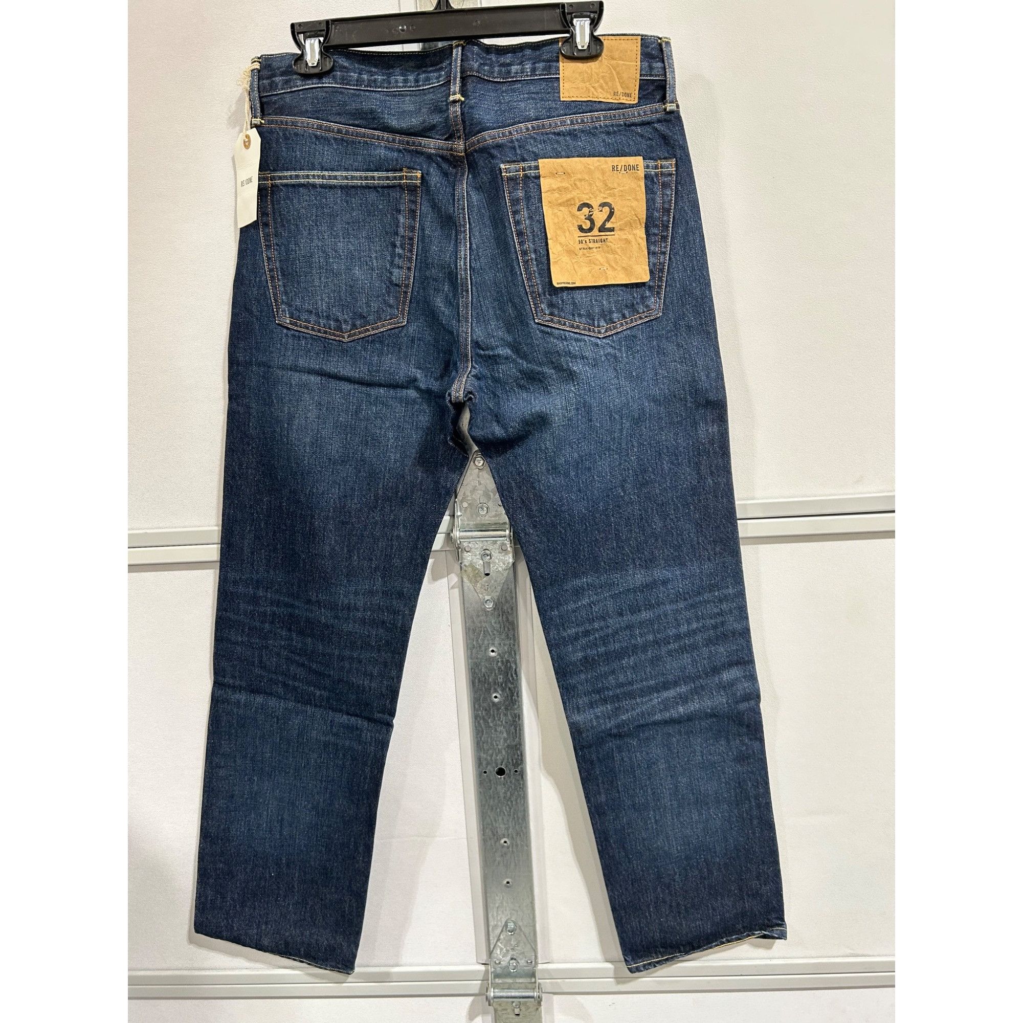 RE/DONE $295 NWT RE/DONE 1 YEAR WEAR 50s STRAIGHT JEANS SZ 32 Size US 32 / EU 48 - 3 Thumbnail