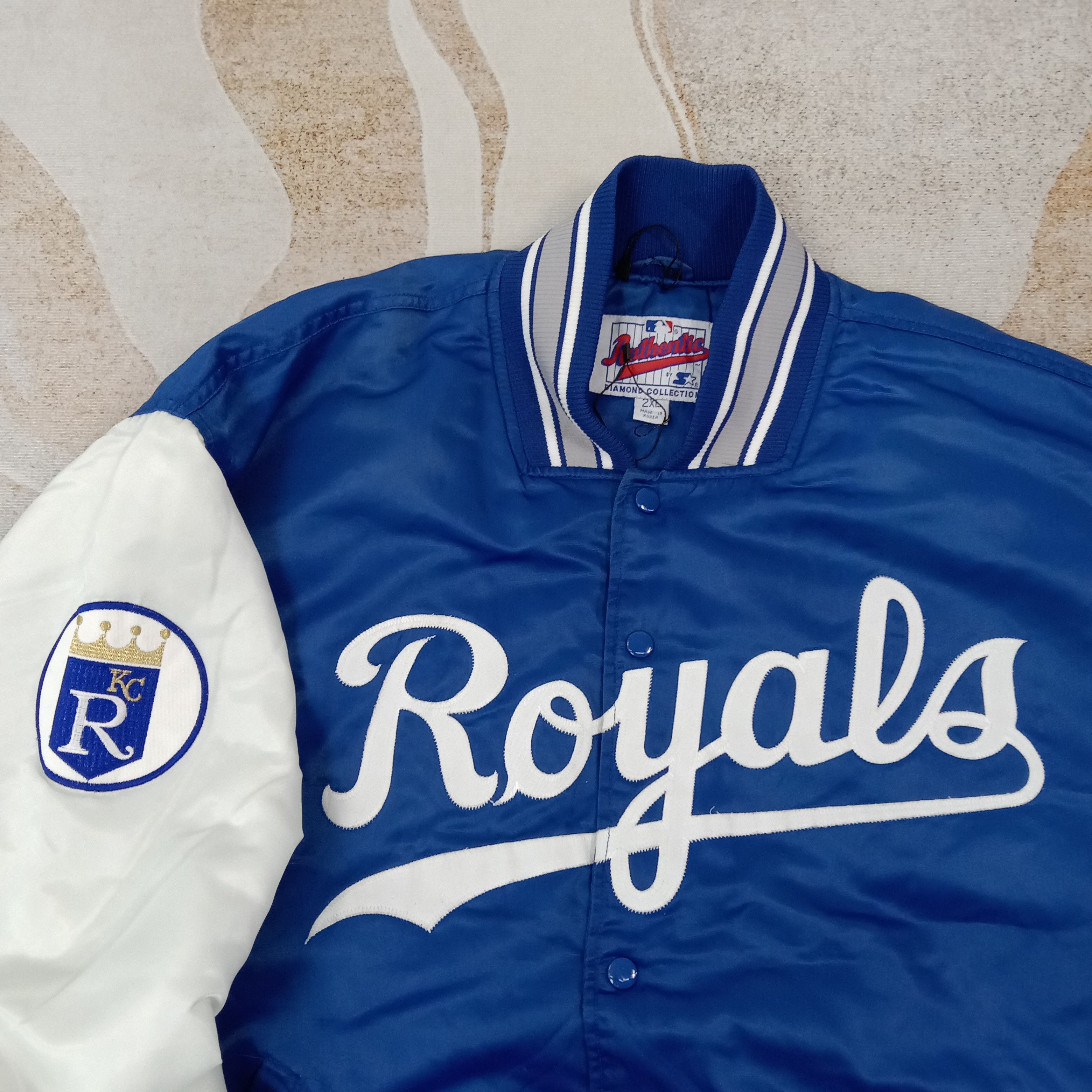 Starter Starter Royals MLB Varsity Jacket C262N26 Size US XXL / EU 58 / 5 - 2 Thumbnail