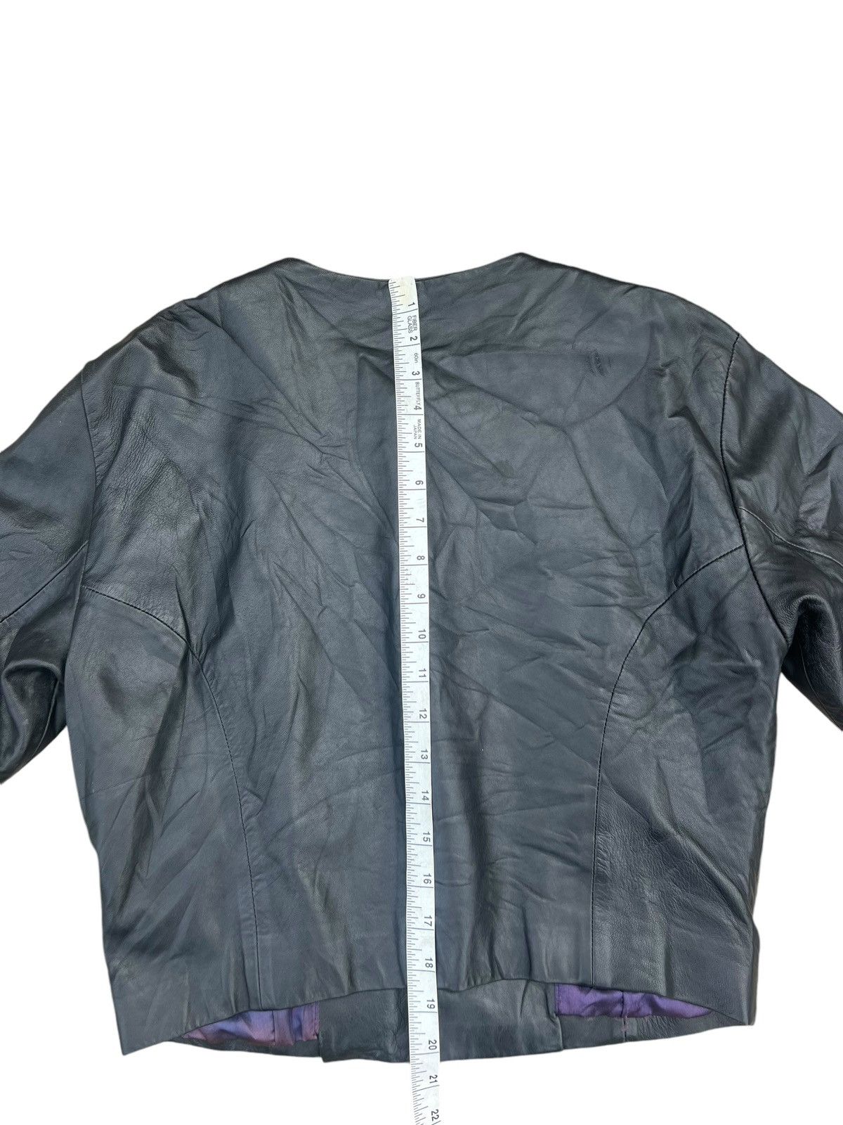 Hai Sporting Gear × Issey Miyake Vintage Hai Sporting Patina Sheepskin Leather Jacket Crop Size US M / EU 48-50 / 2 - 20 Thumbnail