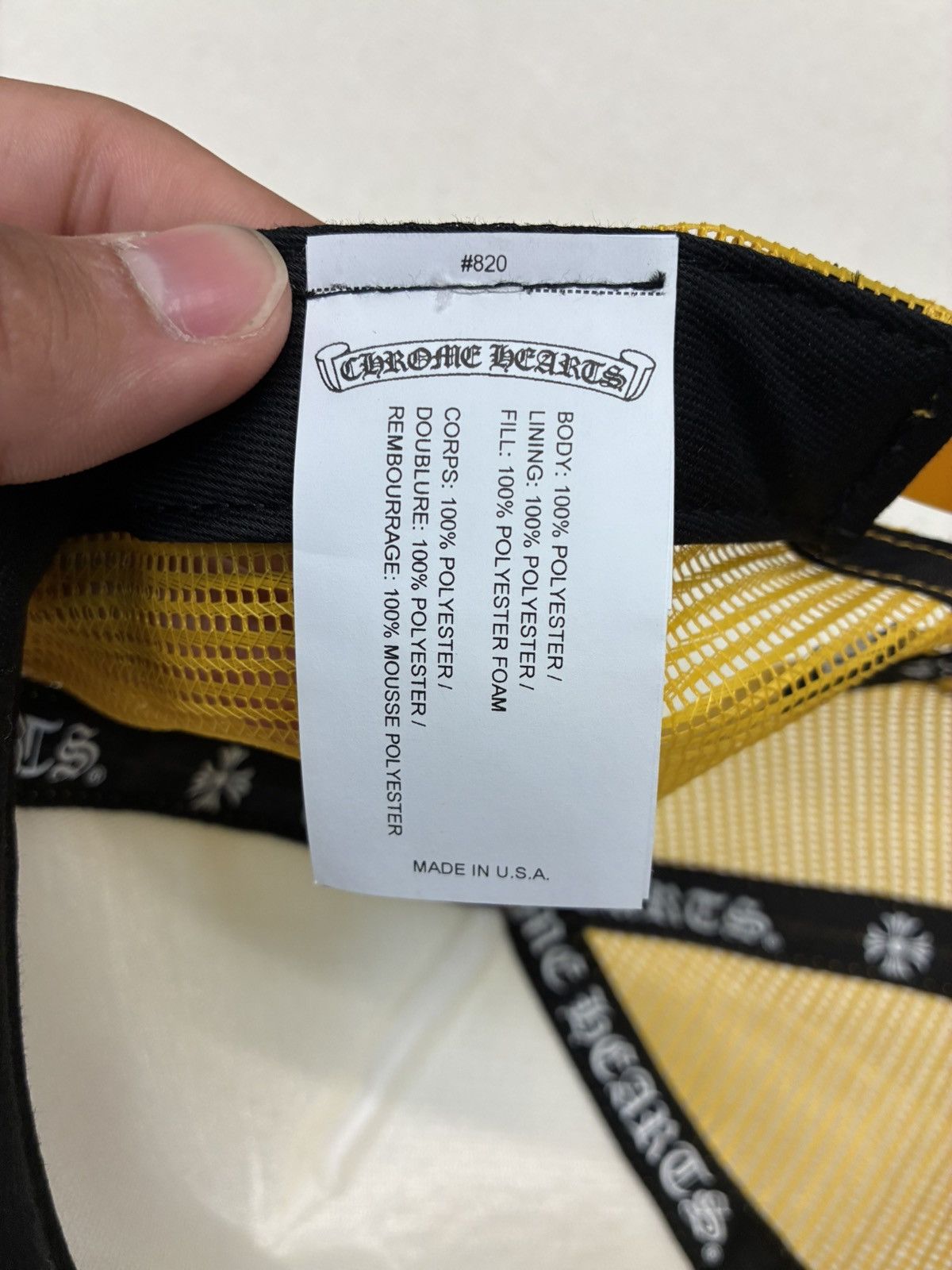 Chrome Hearts Chrome Hearts Multicolor Cross Hat Yellow Size ONE SIZE - 7 Thumbnail