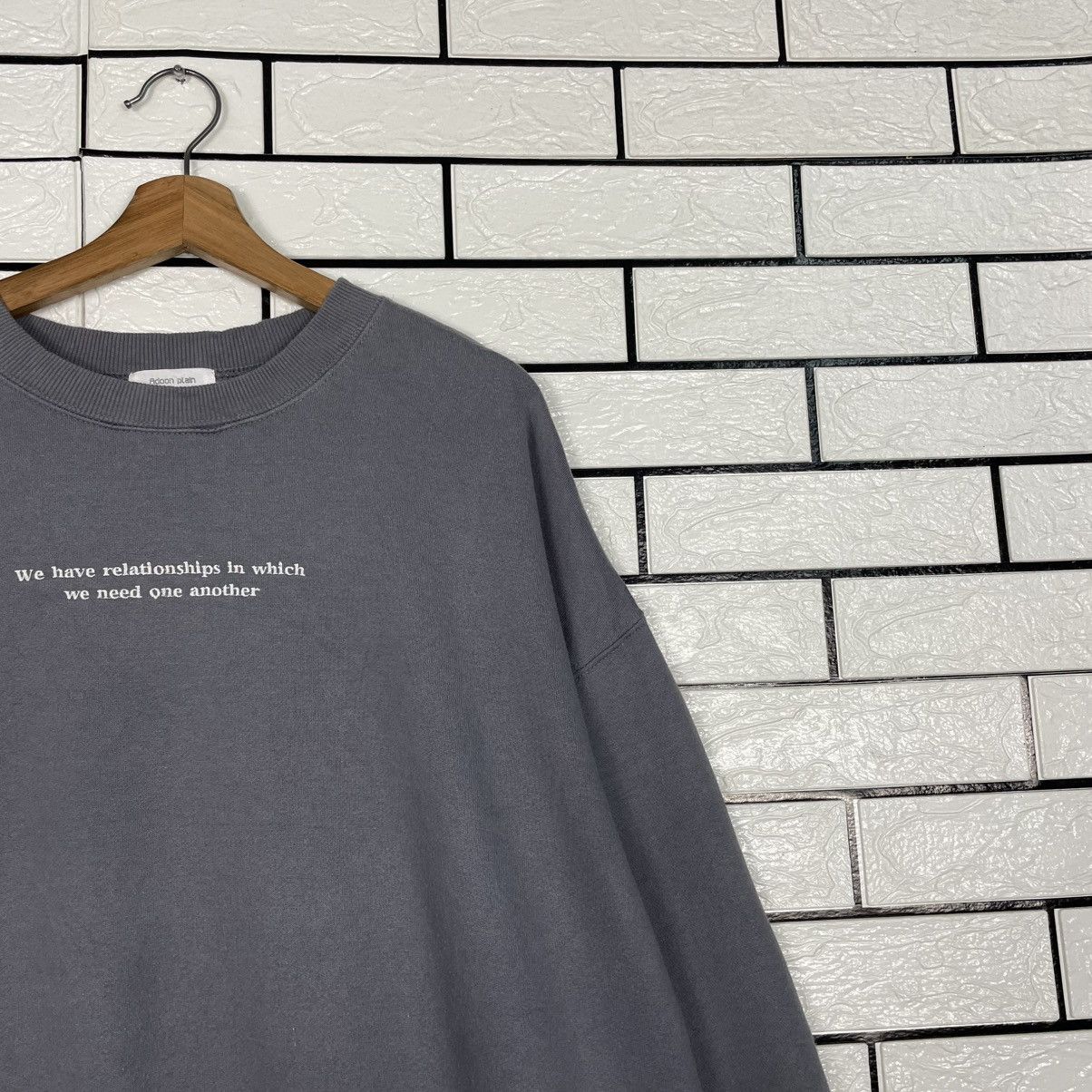 Japanese Brand Japanese Brand Adoon Plain Crewneck Sweatshirt Size US L / EU 52-54 / 3 - 6 Thumbnail