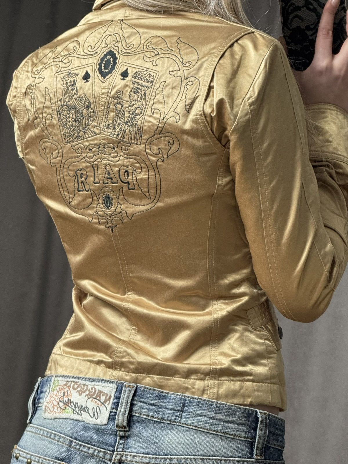 Diesel Retro Diesel front logo retro satin blazer jacket japanese Size M / US 6-8 / IT 42-44 - 1 Thumbnail