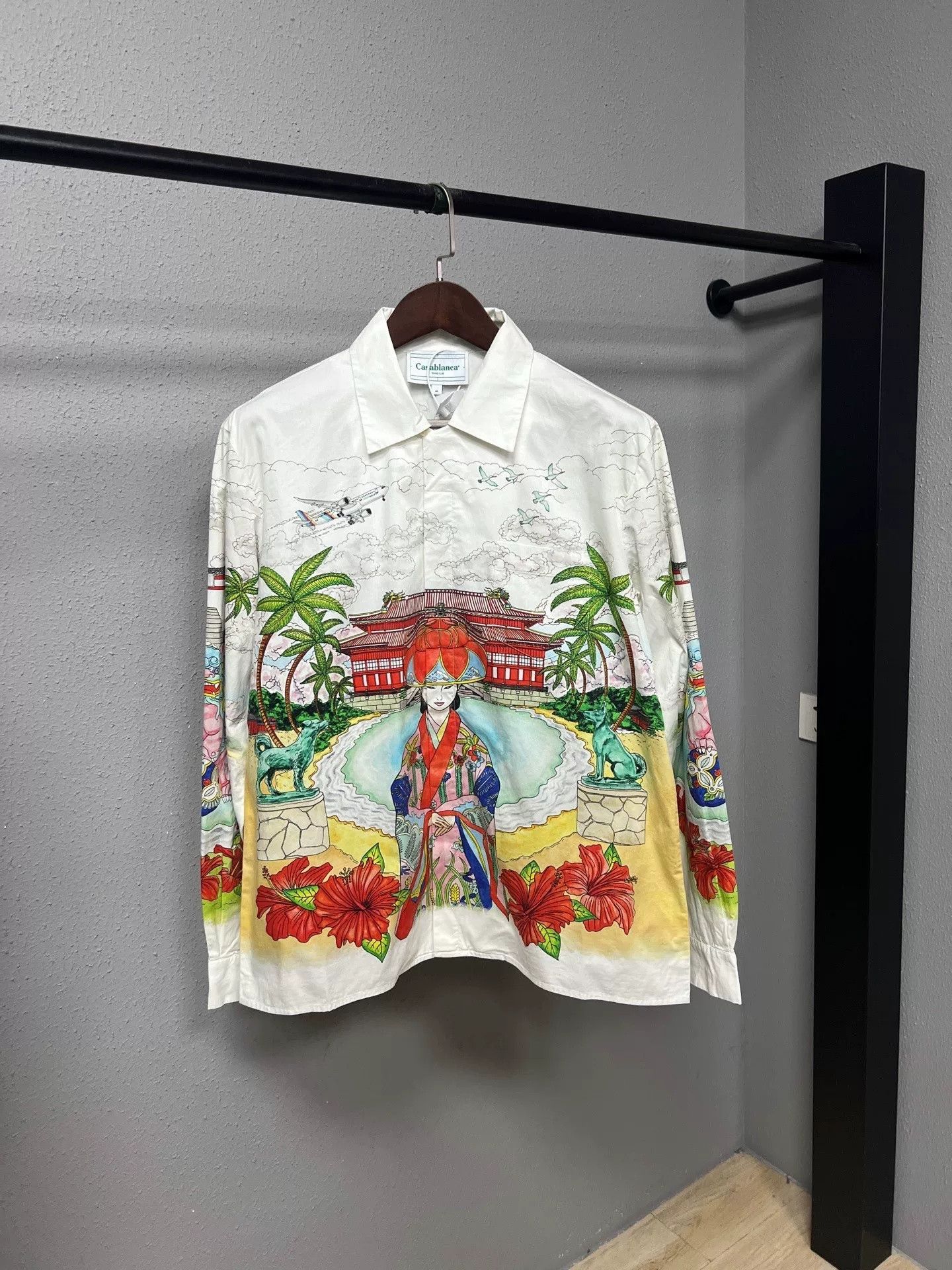 Casablanca Casablanca Painted Kimono Girl Long-Sleeve Shirt Size US M / EU 48-50 / 2 - 1 Thumbnail