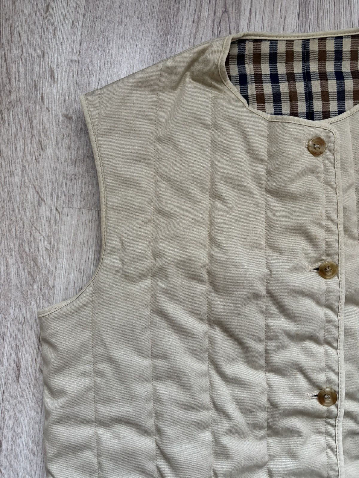 Aquascutum Rare vintage reversible Aquascutum vest Size M / US 6-8 / IT 42-44 - 6 Thumbnail