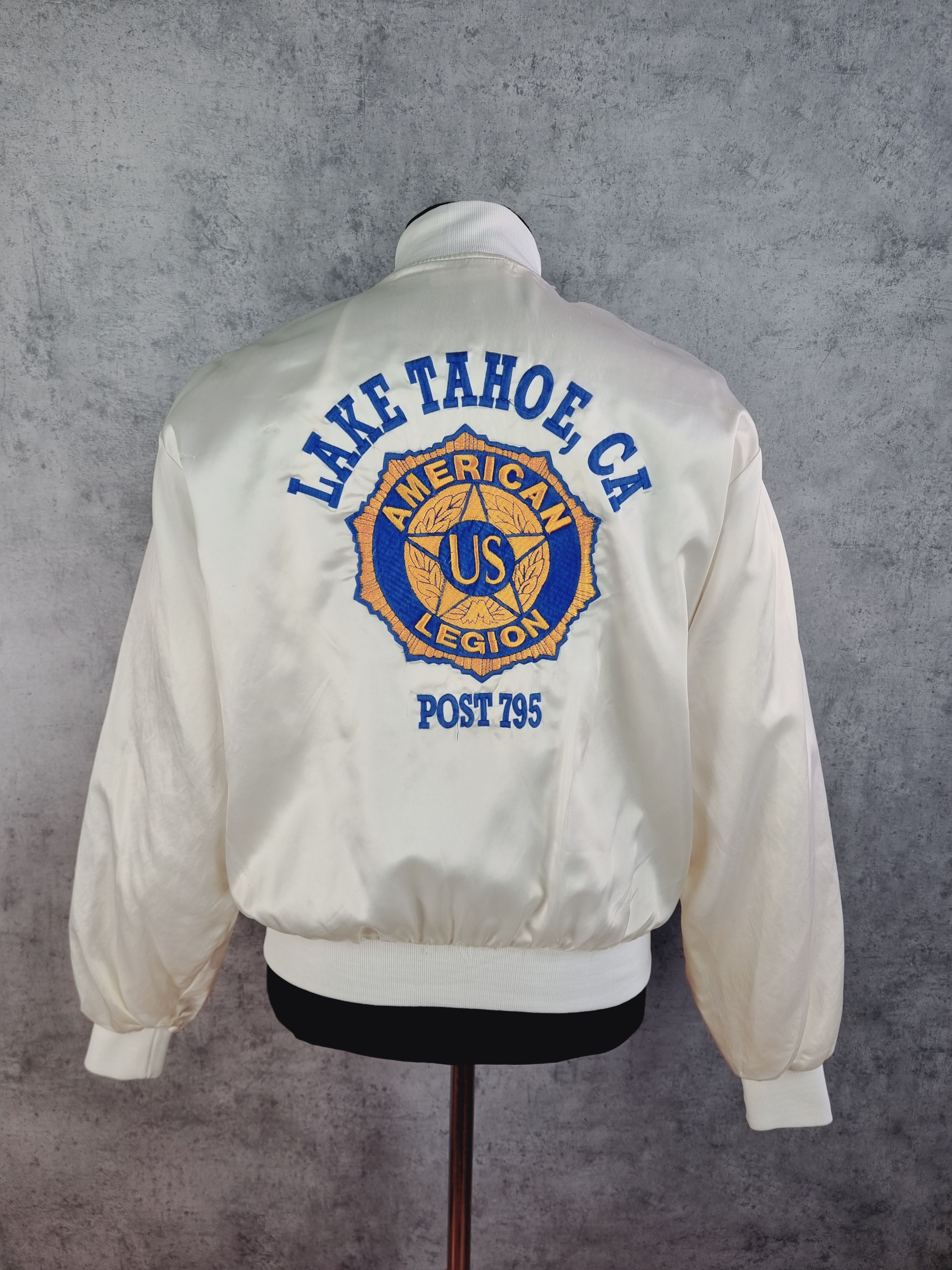Vintage Satins Lake Tahoe CA American Legion US Post 795 Size US L / EU 52-54 / 3 - 20 Thumbnail
