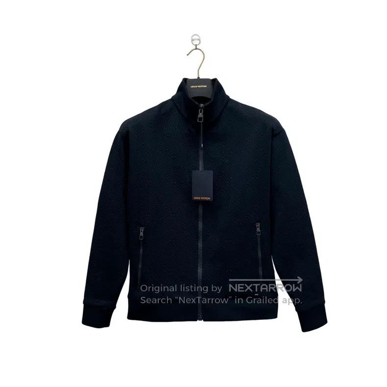 Louis Vuitton Louis Vuitton Dark Blue Embossed Logo Jacket Size US XS / EU 42 / 0 - 1 Thumbnail